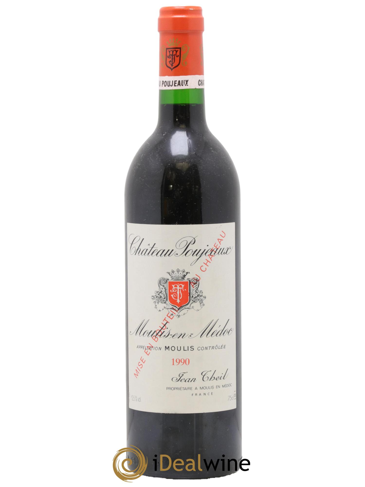 Château Poujeaux 1990 - Lotto di 1 bottiglia - 0