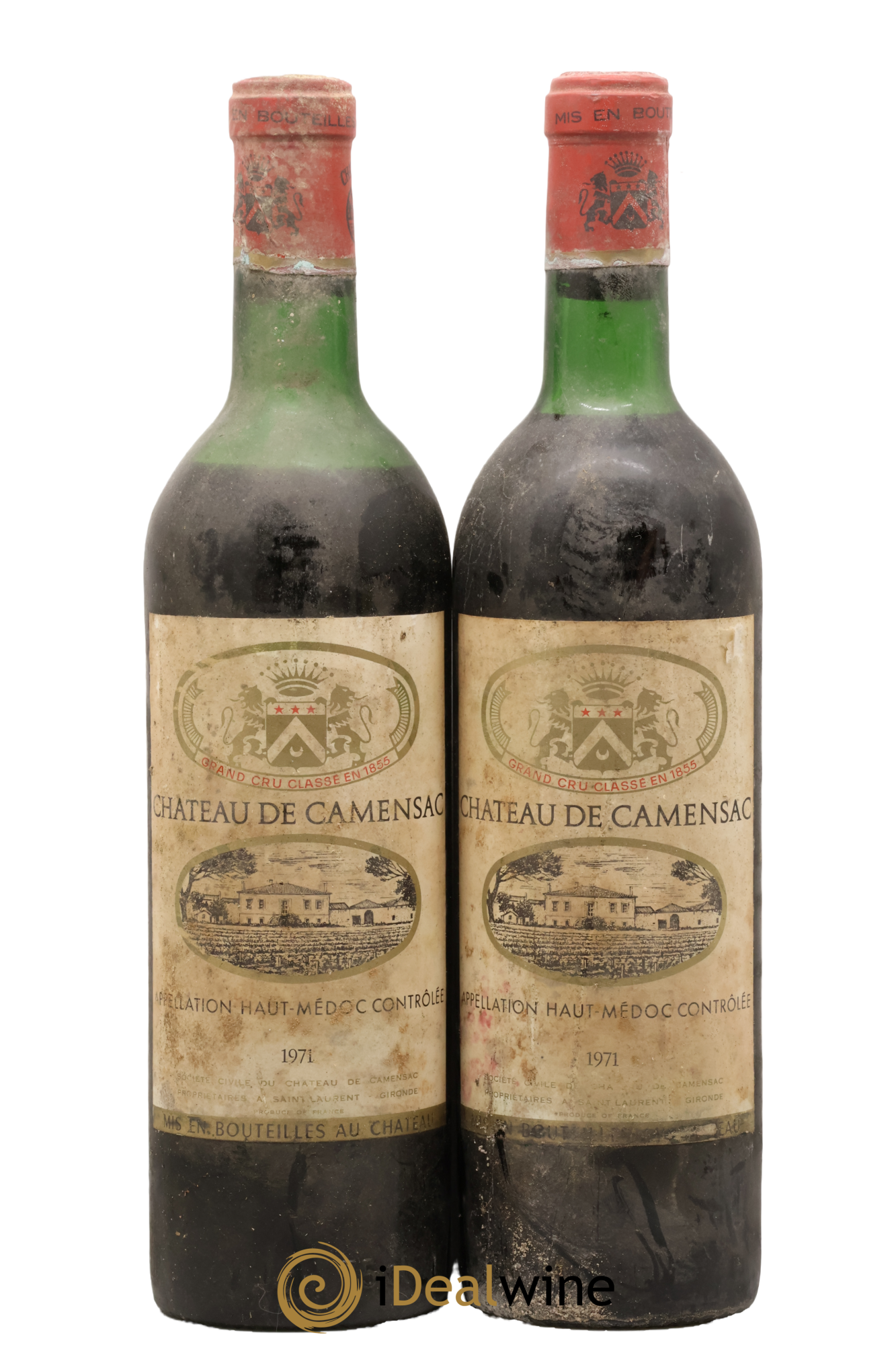 Château Camensac 5ème Grand Cru Classé 1971 - Lot of 2 bottles - 0