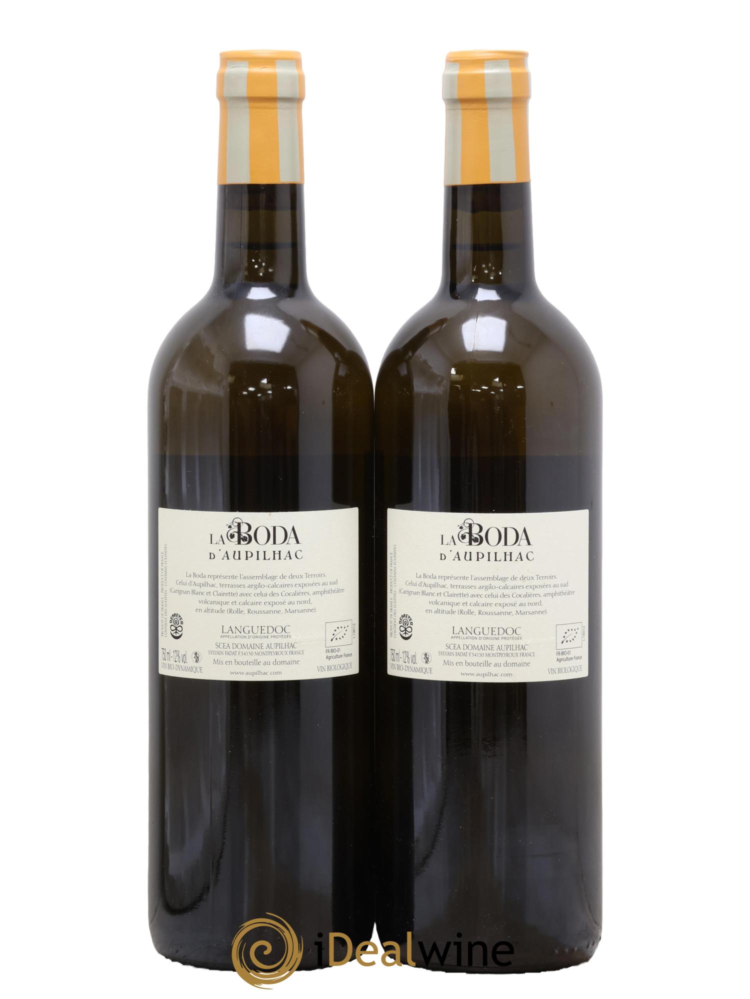 Languedoc Domaine d'Aupilhac La Boda Sylvain Fadat 2020 - Lot de 2 bouteilles - 1