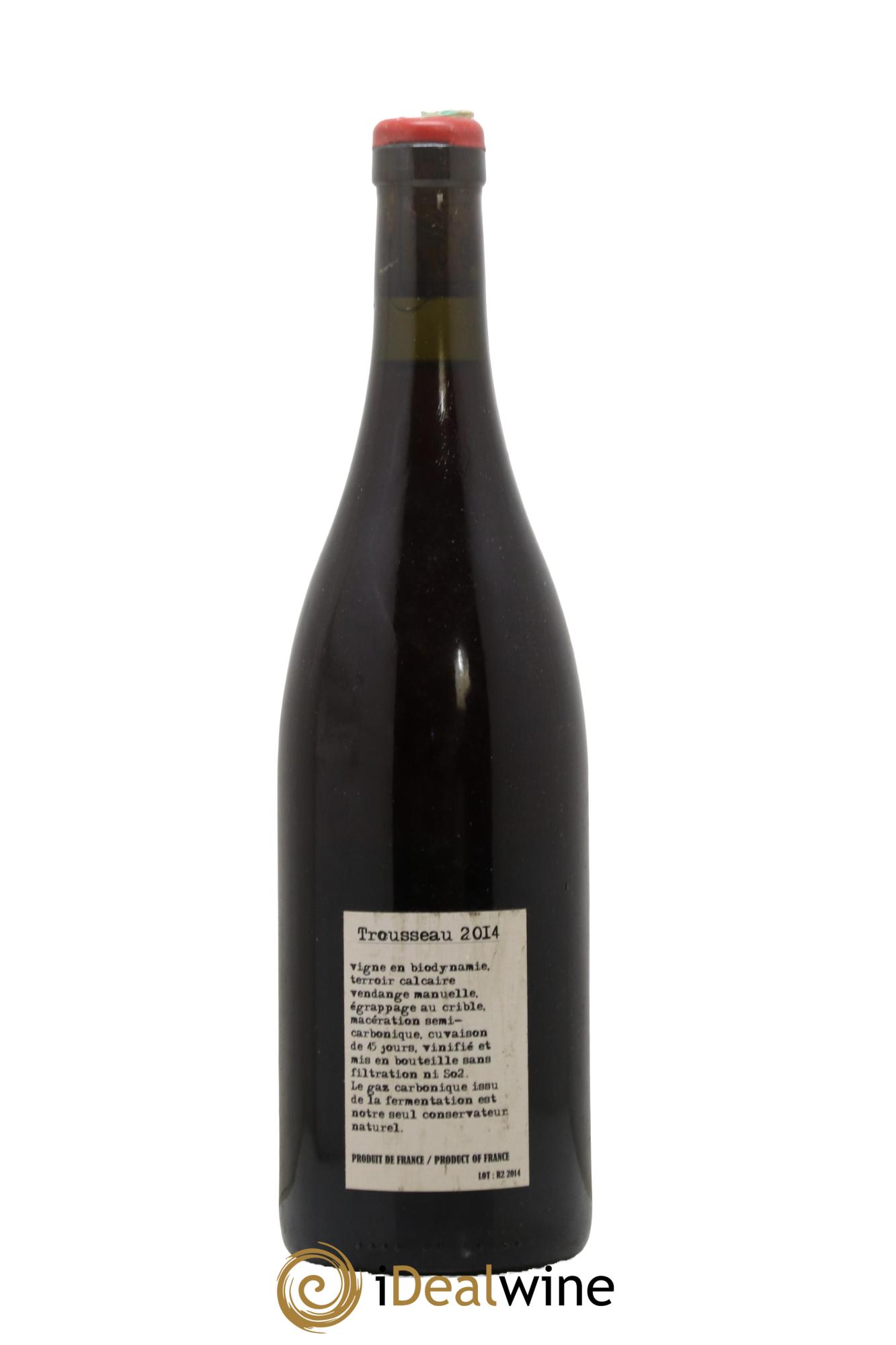 Arbois Trousseau Adeline Houillon & Renaud Bruyère  2014 - Lot of 1 bottle - 1