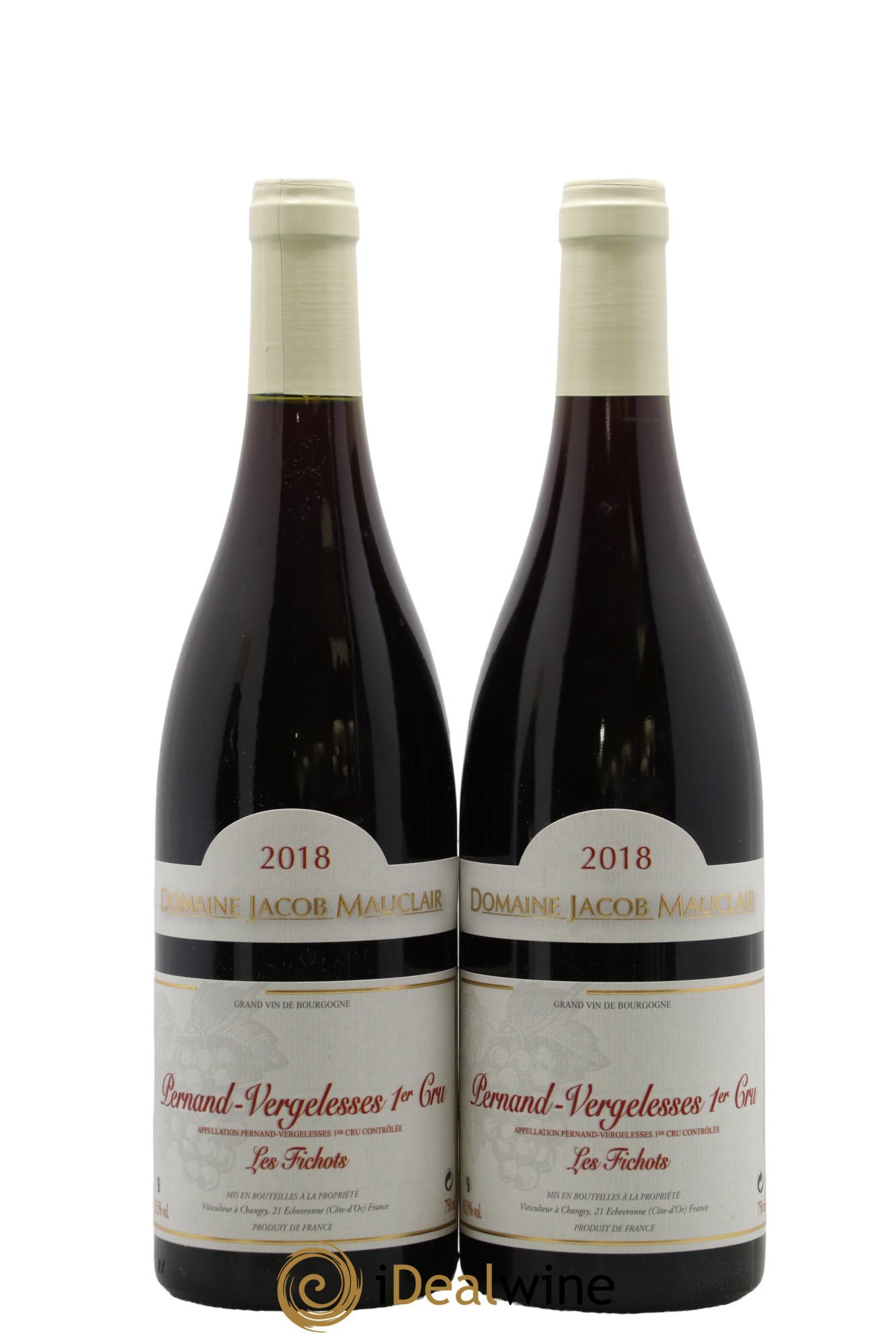 Pernand-Vergelesses 1er Cru Les Fichots Jacob Mauclair 2018 - Lot de 2 bouteilles - 0