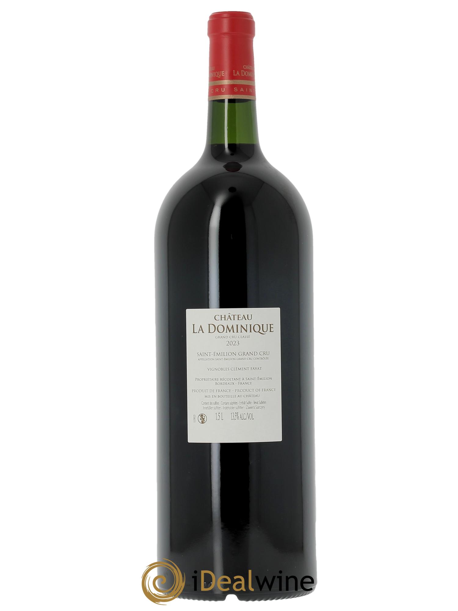 Château la Dominique Grand Cru Classé (Original-holzkiste ab 6 Mag.) 2023 - Posten von 1 Magnum - 1