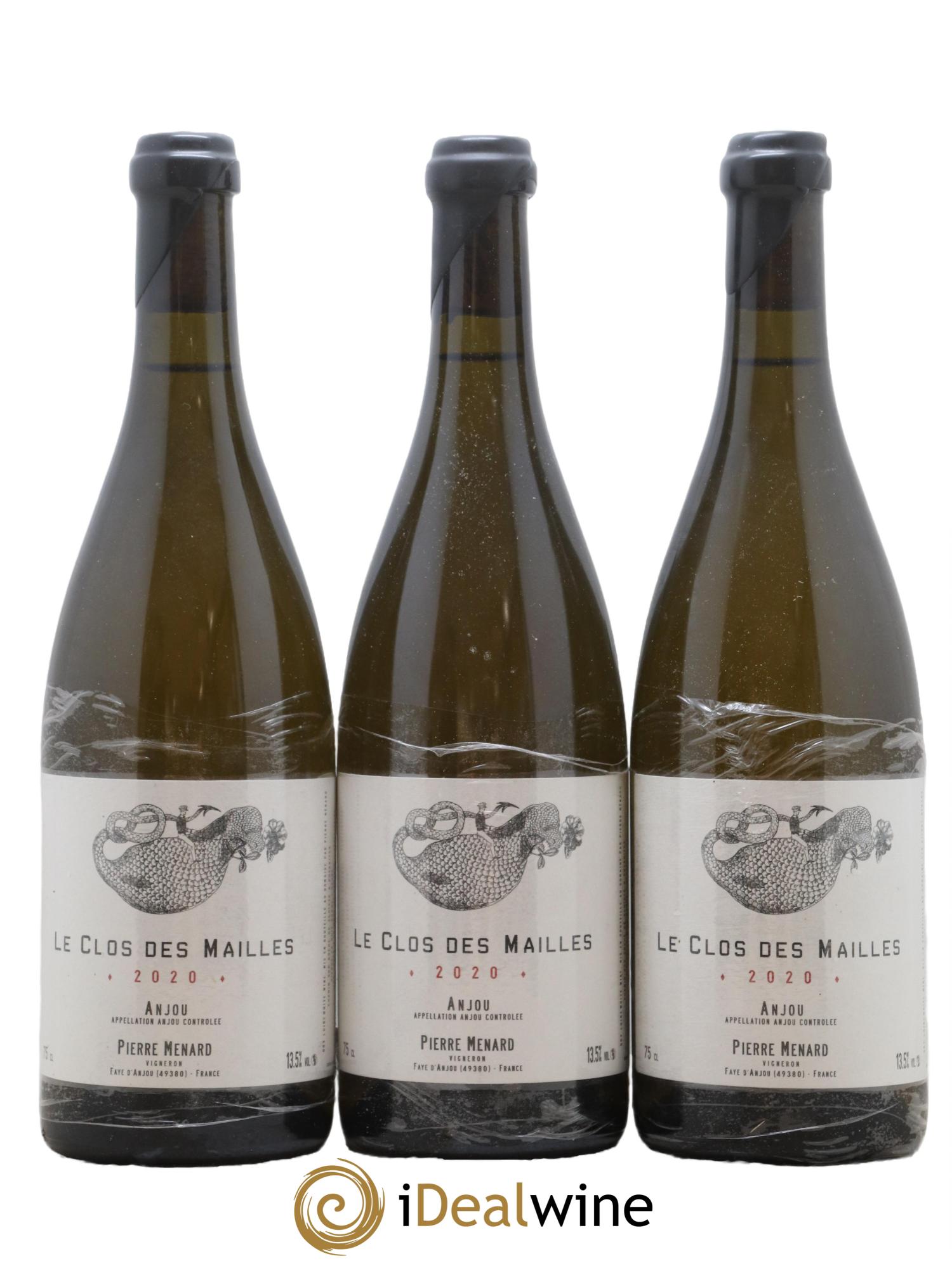 Anjou Le Clos des Mailles Pierre Ménard 2020 - Lotto di 3 bottiglie - 0