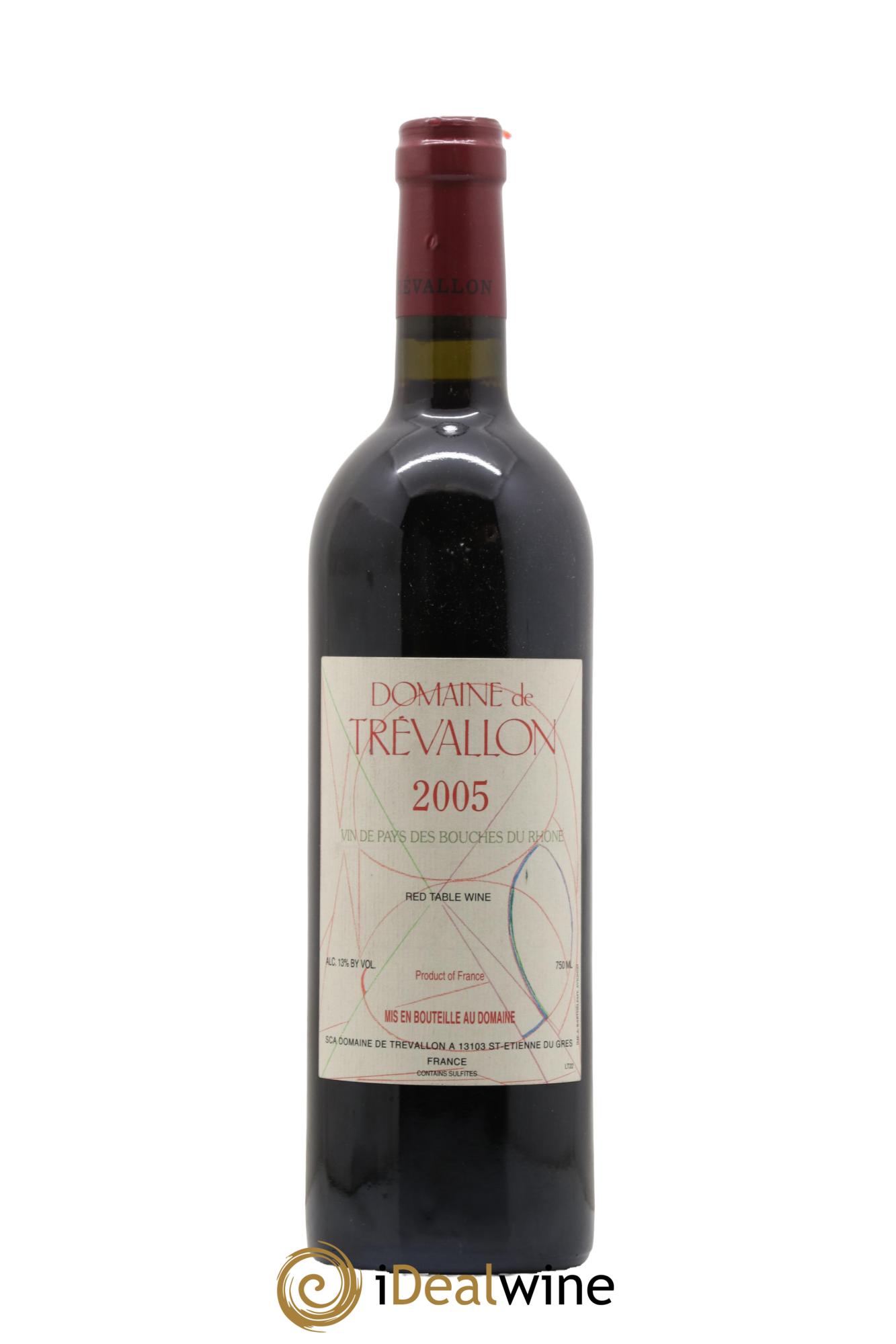 VDP Bouches du Rhône Trévallon (Domaine de) Eloi Dürrbach 2005 - Lot de 1 bouteille - 0