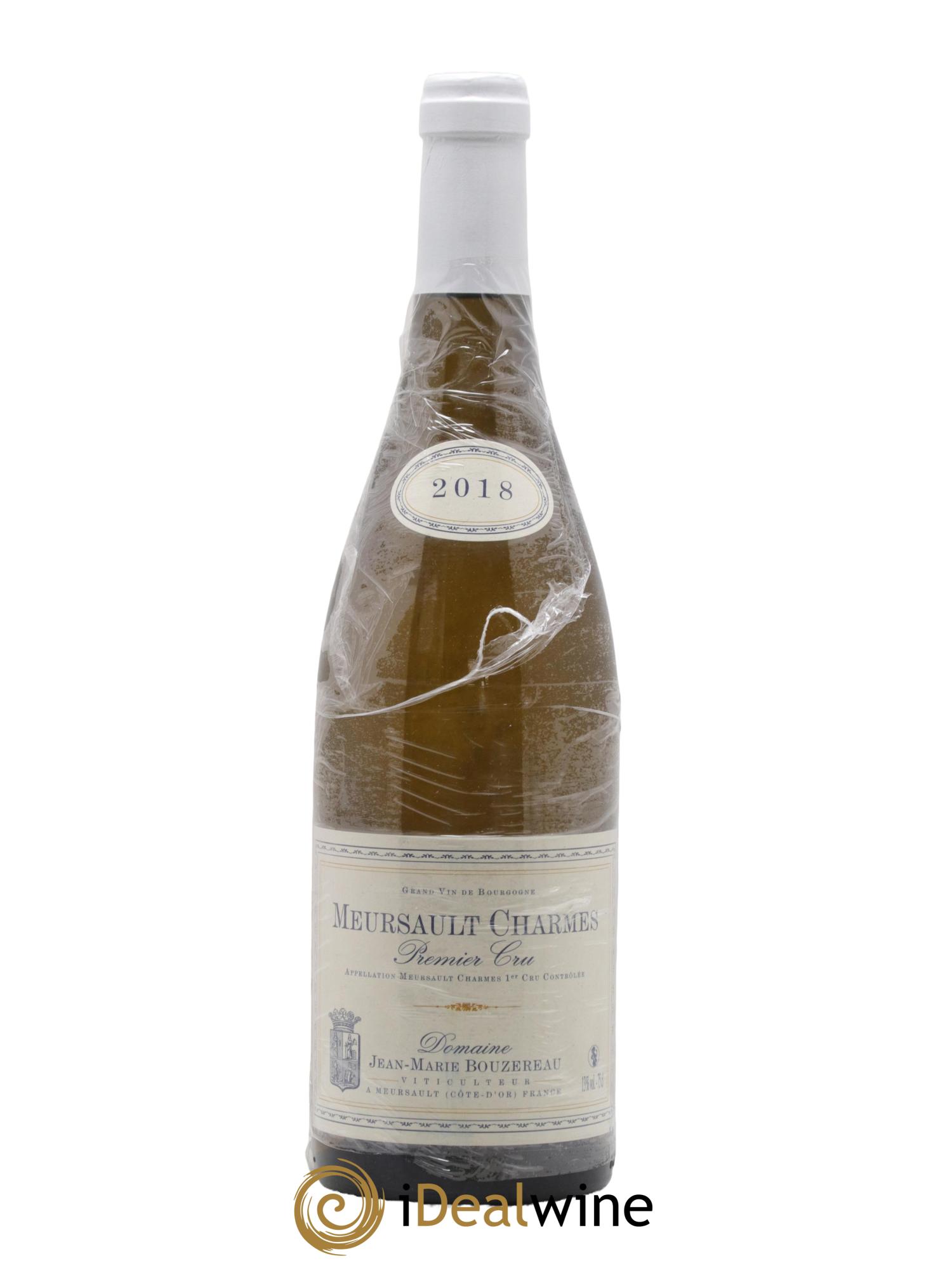Meursault 1er Cru Charmes Jean-Marie Bouzereau 2018 - Lot de 1 bouteille - 0