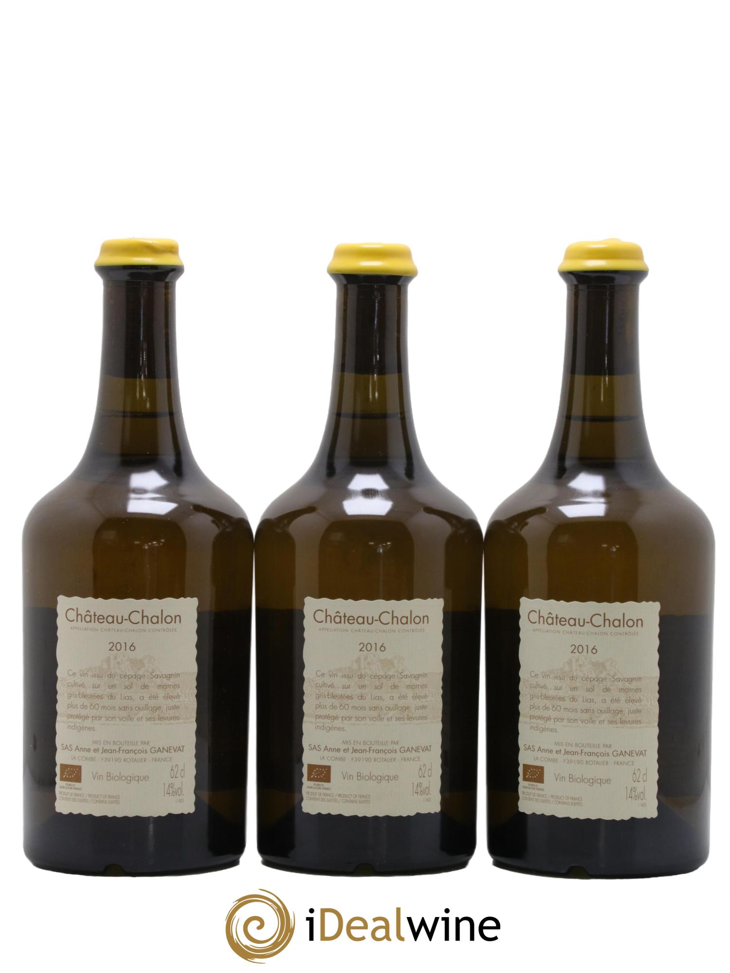 Château-Chalon Anne et Jean François Ganevat 2016 - Lot de 3 clavelins - 1