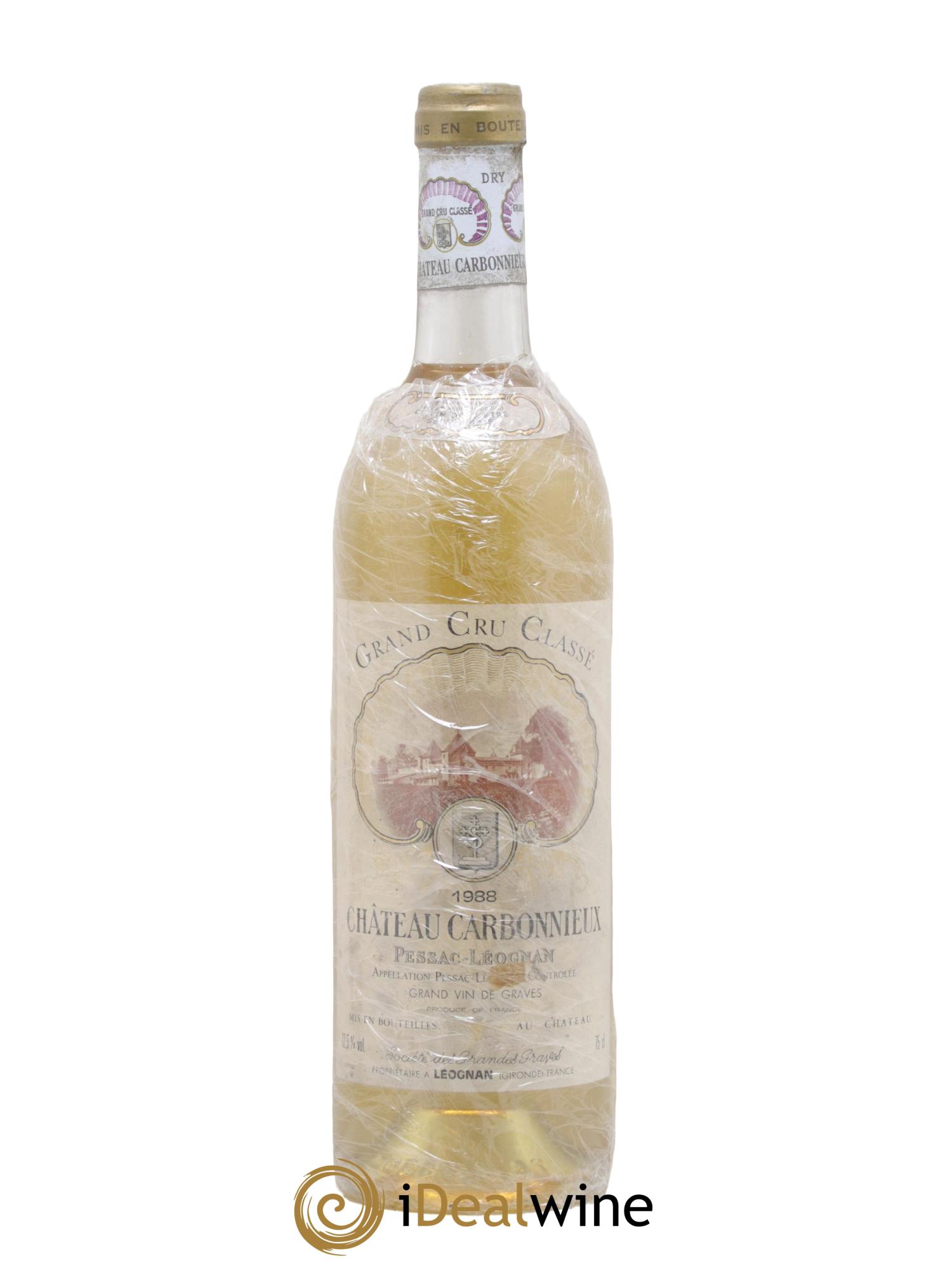 Château Carbonnieux Cru Classé de Graves 1988 - Lot de 1 bouteille - 0