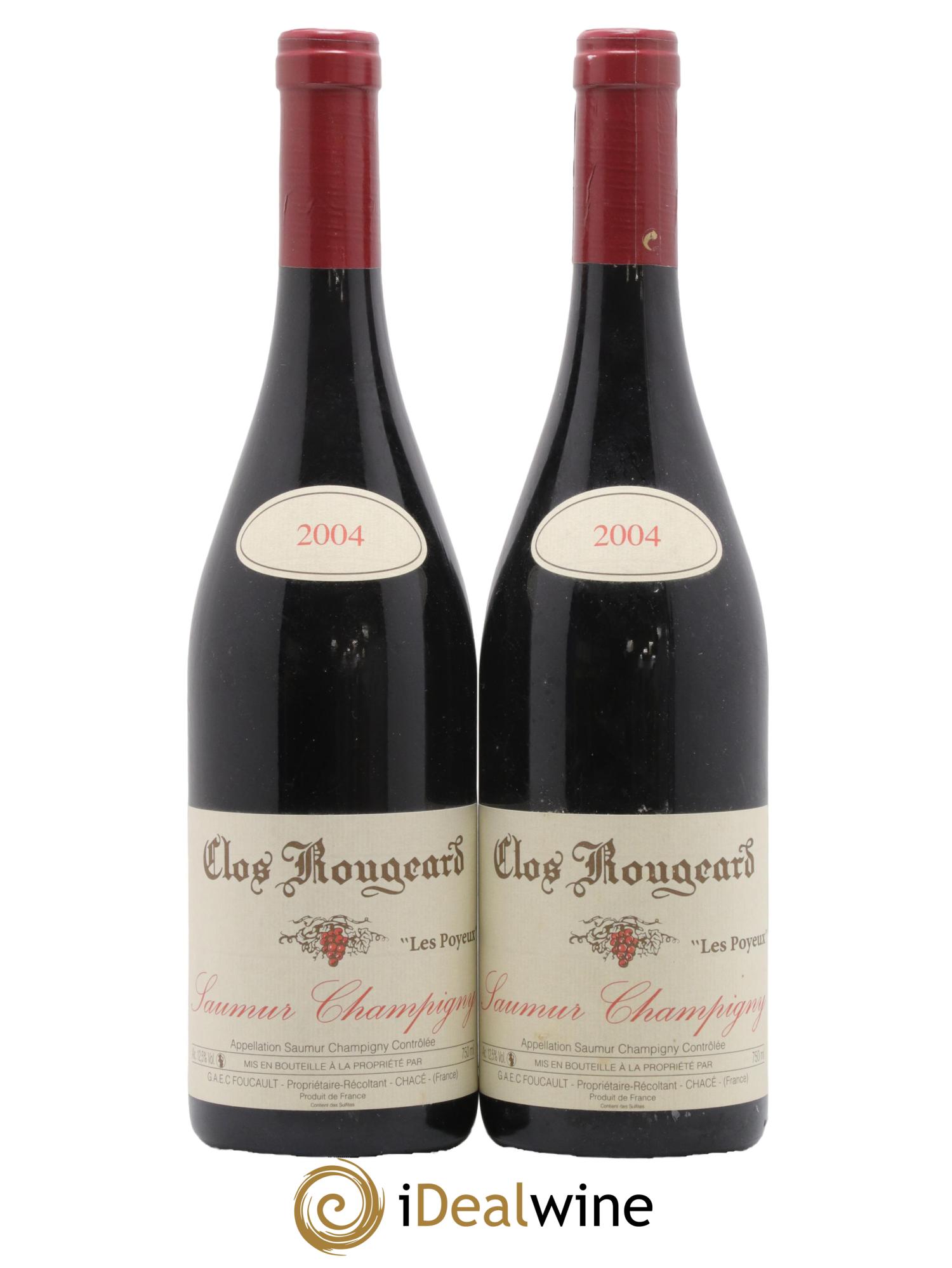 Saumur-Champigny Les Poyeux Clos Rougeard 2004 - Lot de 2 bouteilles - 0