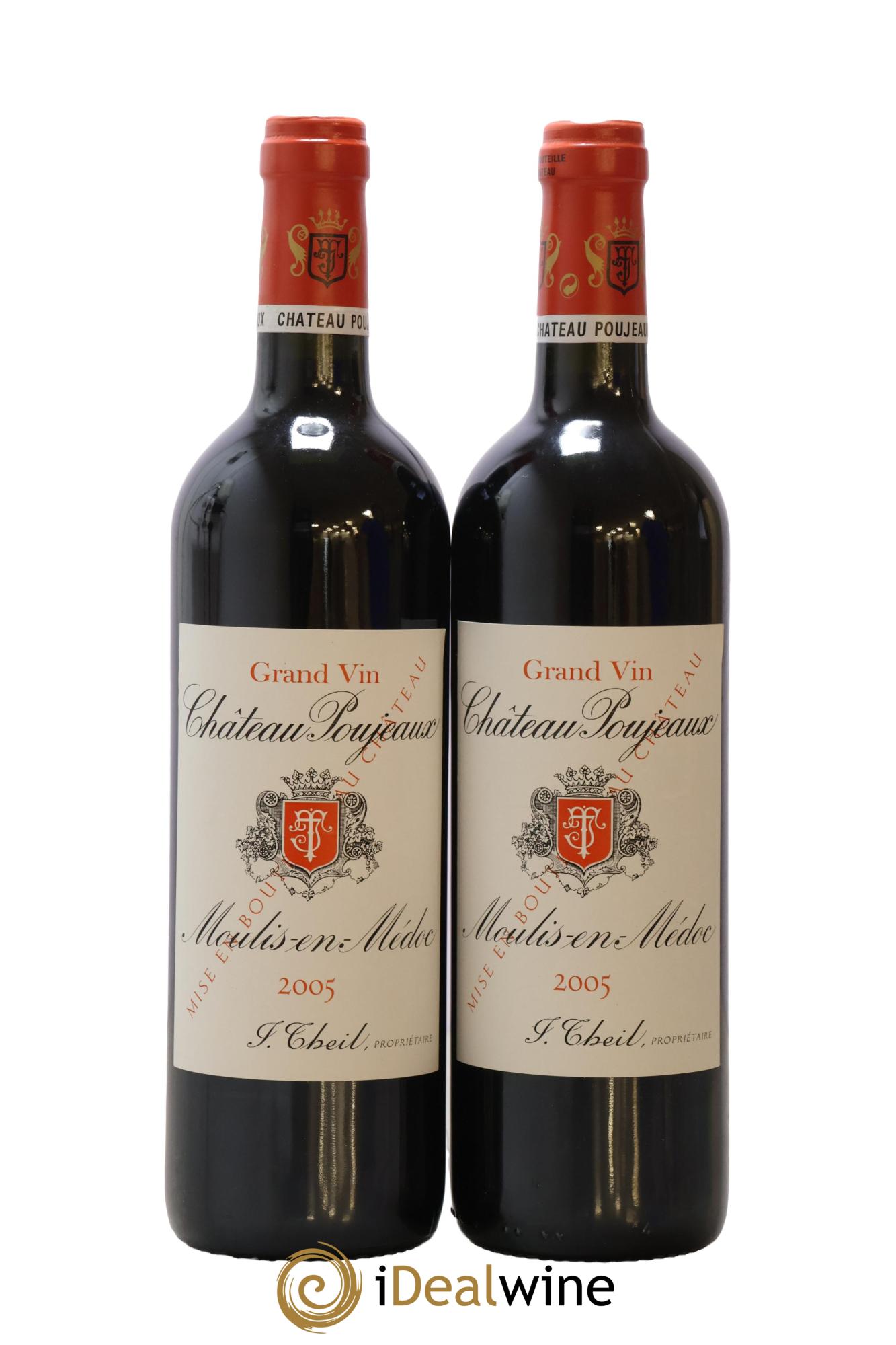 Château Poujeaux 2005 - Lot de 2 bouteilles - 0