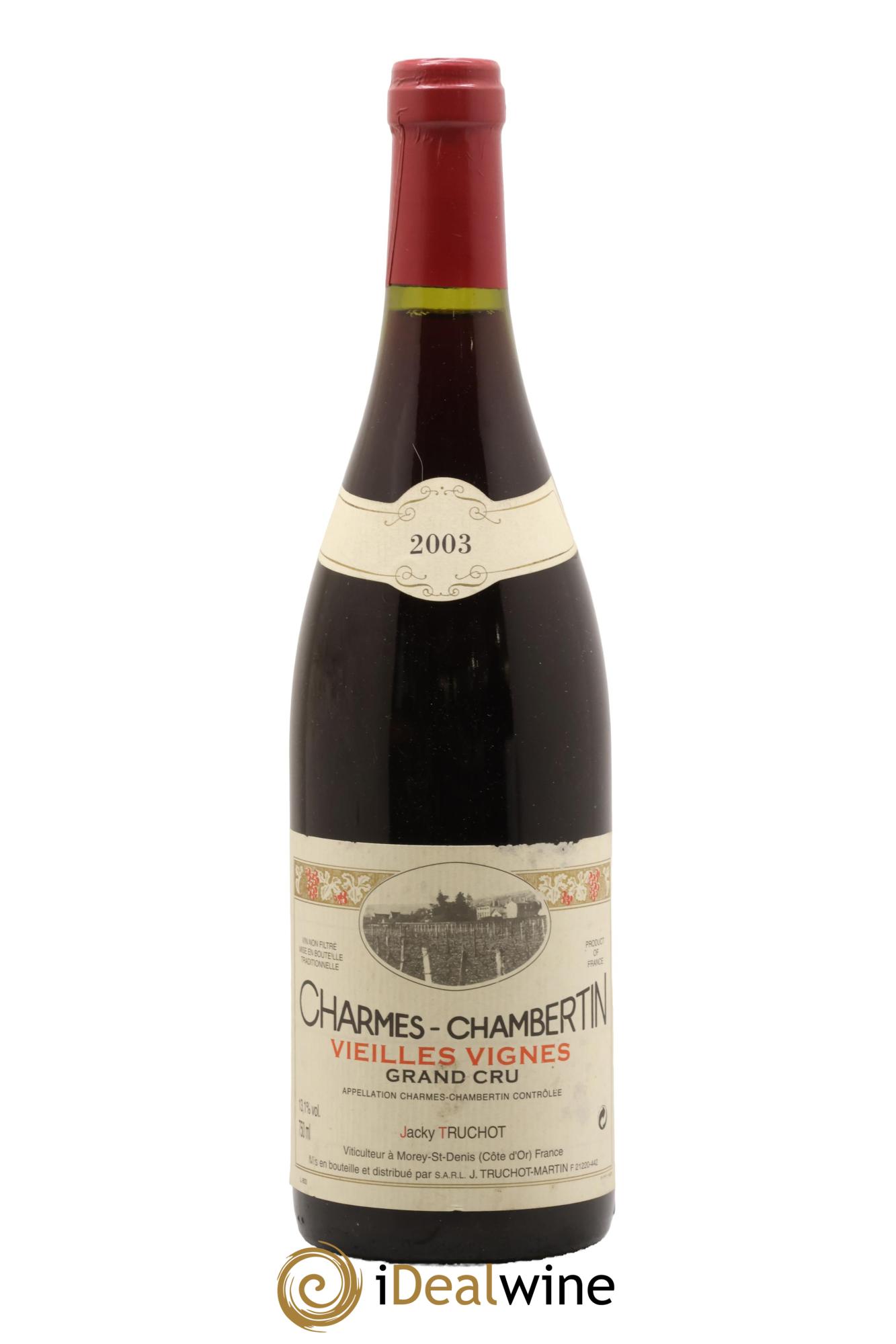 Charmes-Chambertin Grand Cru Vieilles Vignes Jacky Truchot 2003 - Posten von 1 Flasche - 0