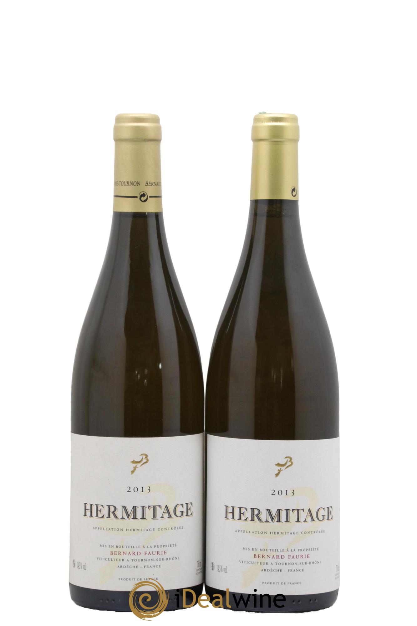 Hermitage Bernard Faurie 2013 - Lot de 2 bouteilles - 0