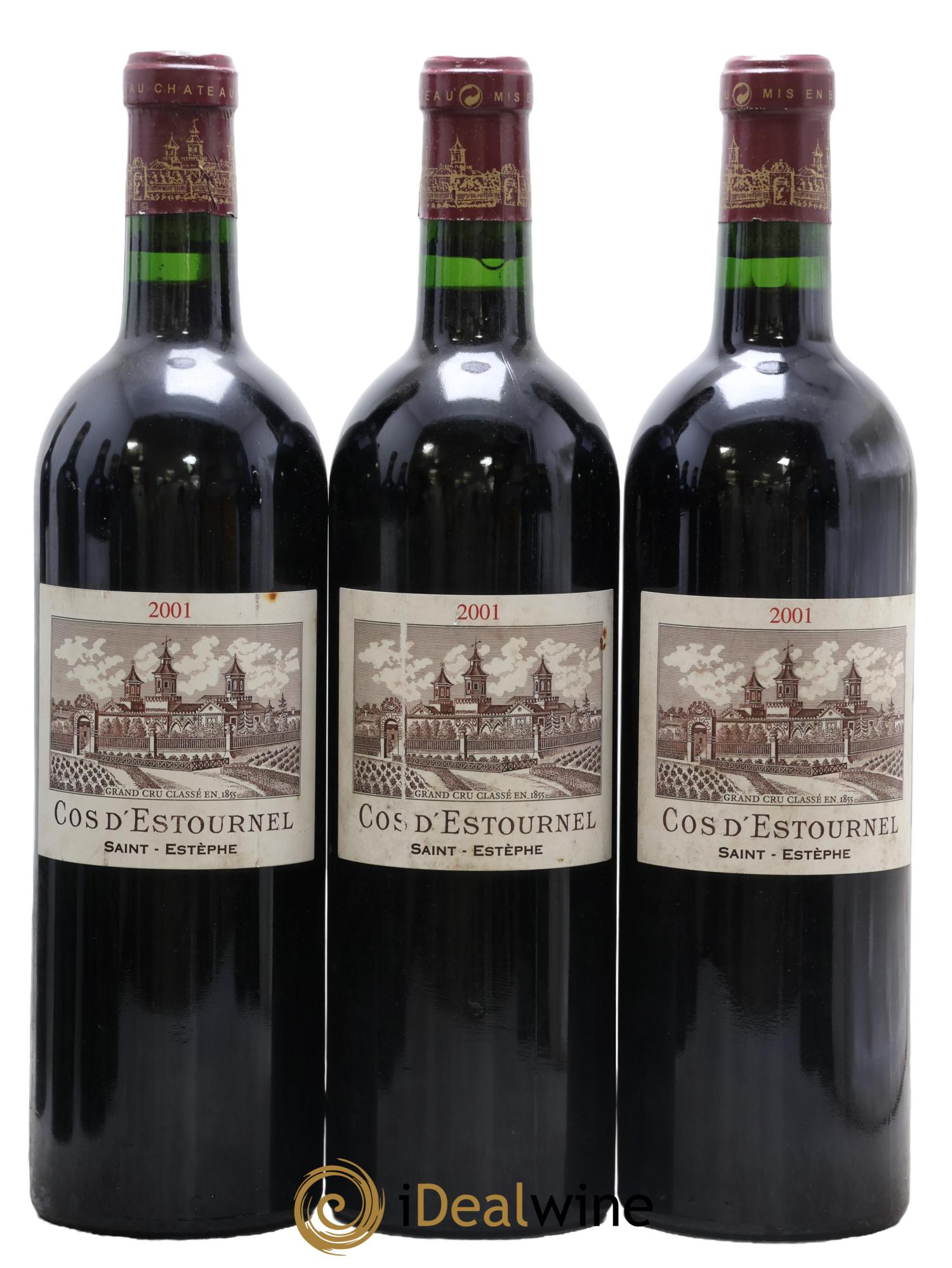 Cos d'Estournel 2ème Grand Cru Classé 2001 - Lot de 3 bouteilles - 0