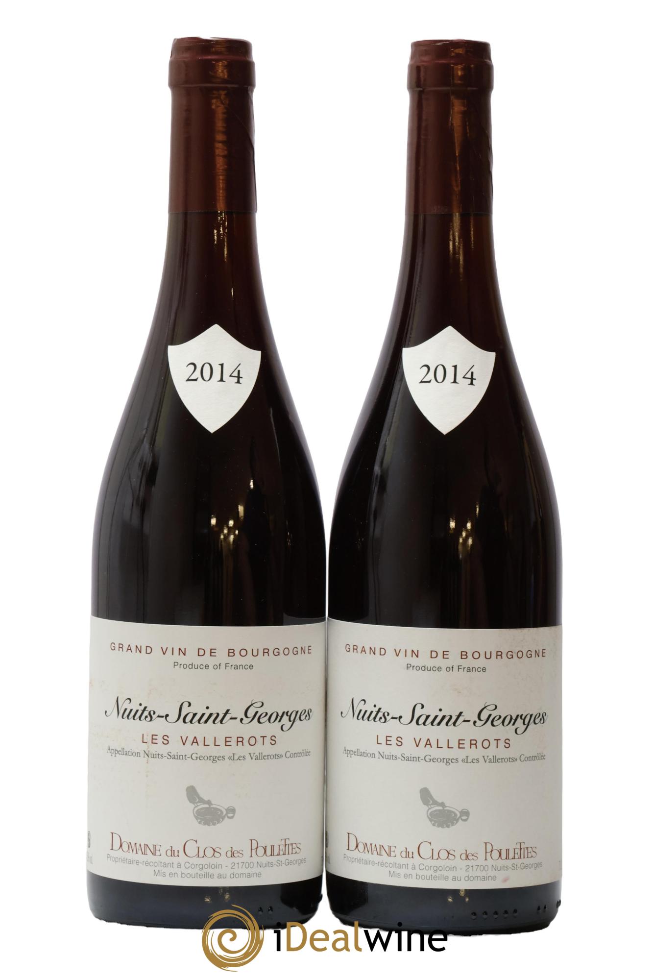 Nuits-Saint-Georges Les Vallerots Clos des Poulettes 2014 - Lot de 2 bouteilles - 0