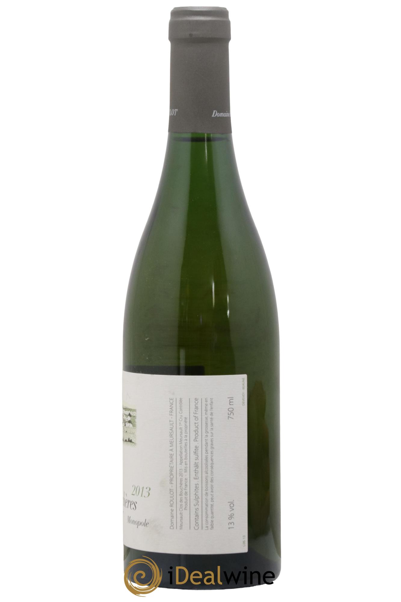 Meursault 1er Cru Clos des Bouchères  Roulot (Domaine)  2013 - Lot of 1 bottle - 1
