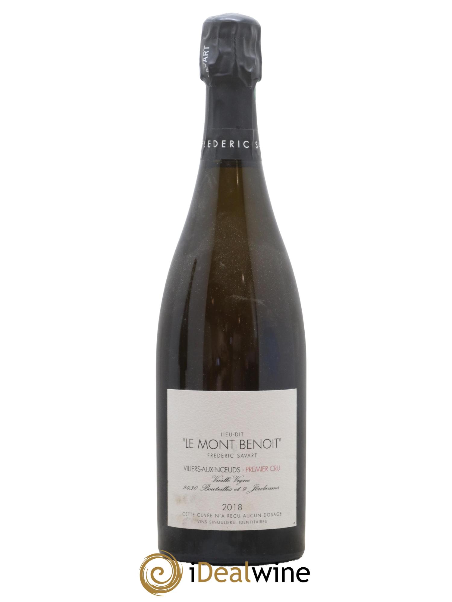 Le Mont Benoit 1er Cru Extra-Brut Vieille Vigne Savart 2018 - Lot de 1 bouteille - 0