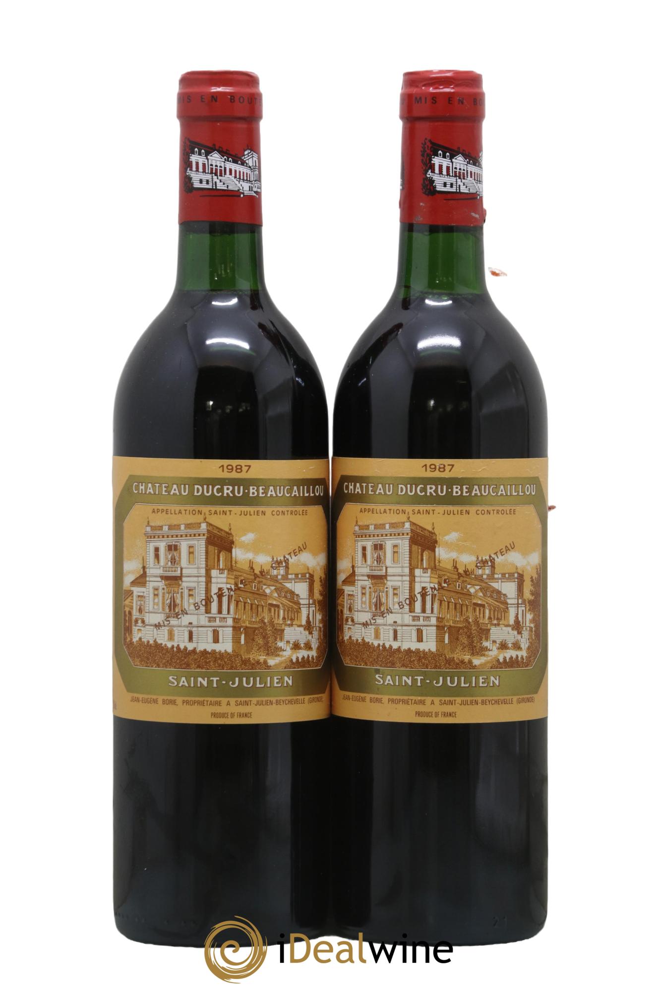 Château Ducru Beaucaillou 2ème Grand Cru Classé 1987 - Lot de 2 bouteilles - 0