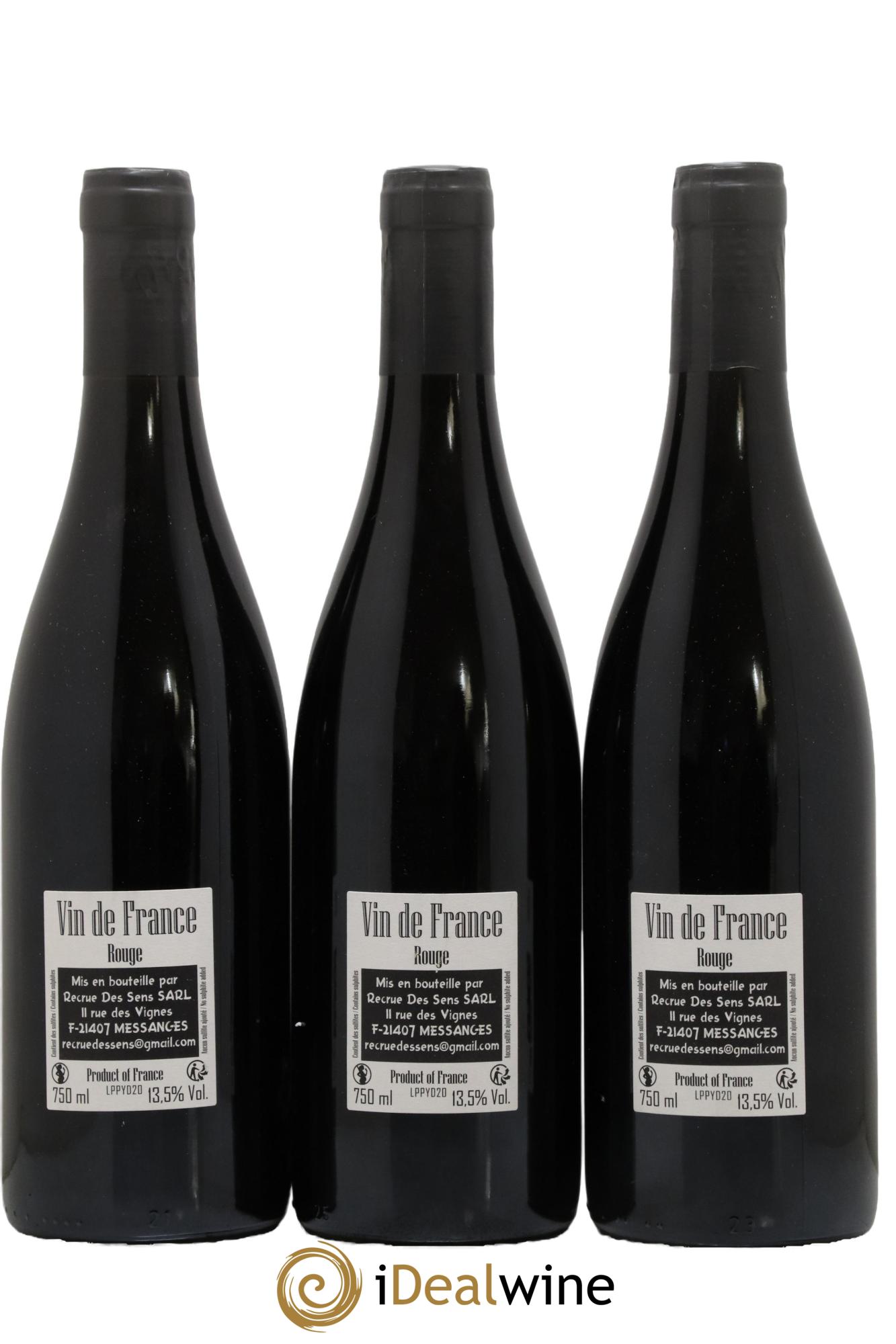 Vin de France Les 1er Ponts Yann Durieux - Recrue des Sens 2020 - Lotto di 3 bottiglie - 1