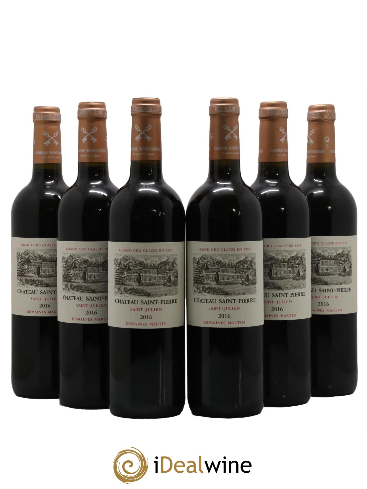 Château Saint-Pierre 4ème Grand Cru Classé 2016 - Lot de 6 bouteilles - 0