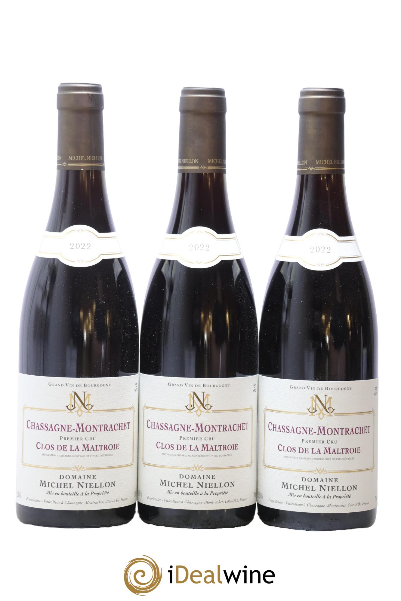 Chassagne-Montrachet 1er Cru Clos de la Maltroie Michel Niellon (Domaine) 2022 - Lot de 3 bouteilles - 0