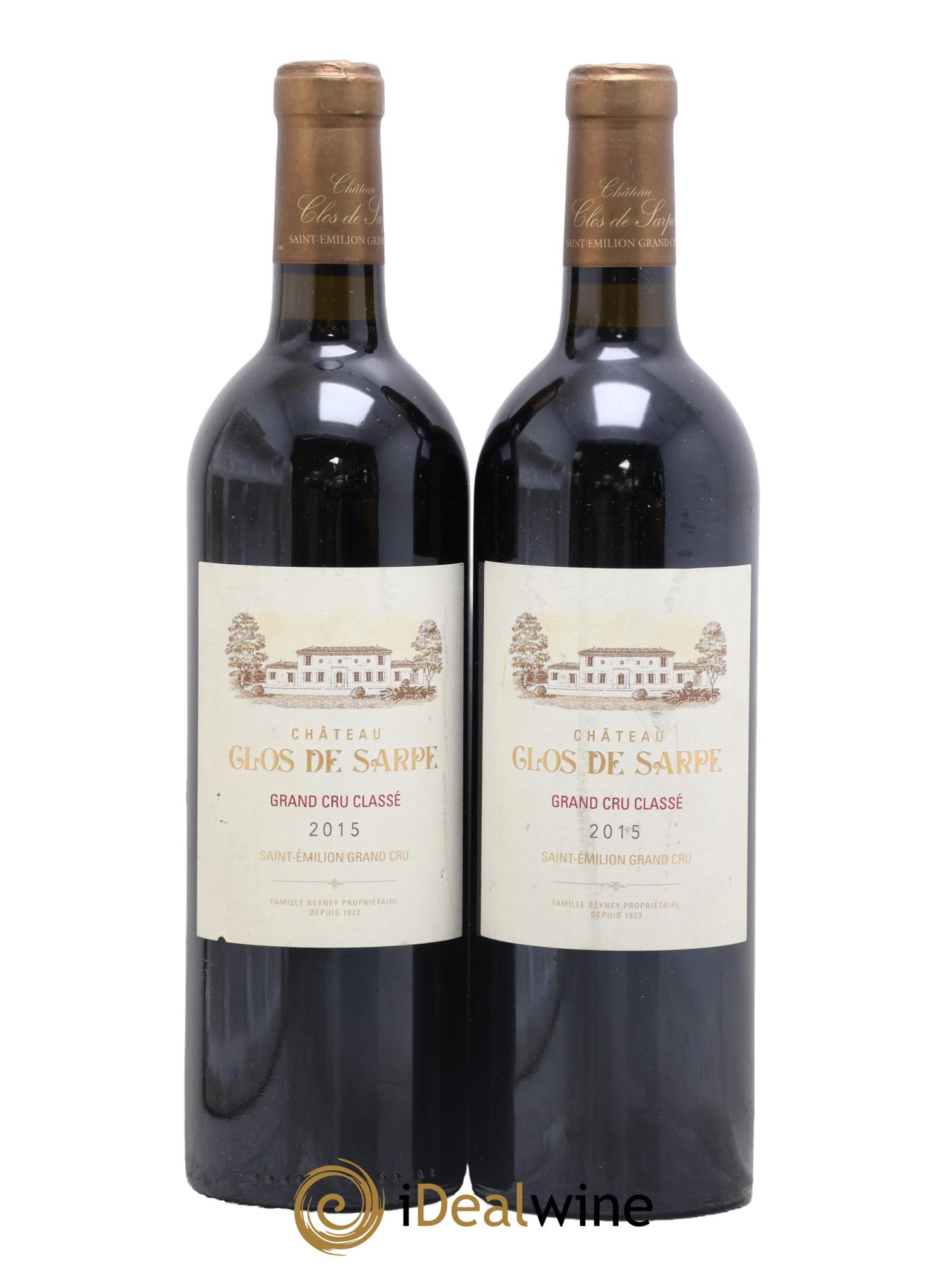 Clos de Sarpe Grand Cru Classé 2015 - Lot de 2 bouteilles - 0