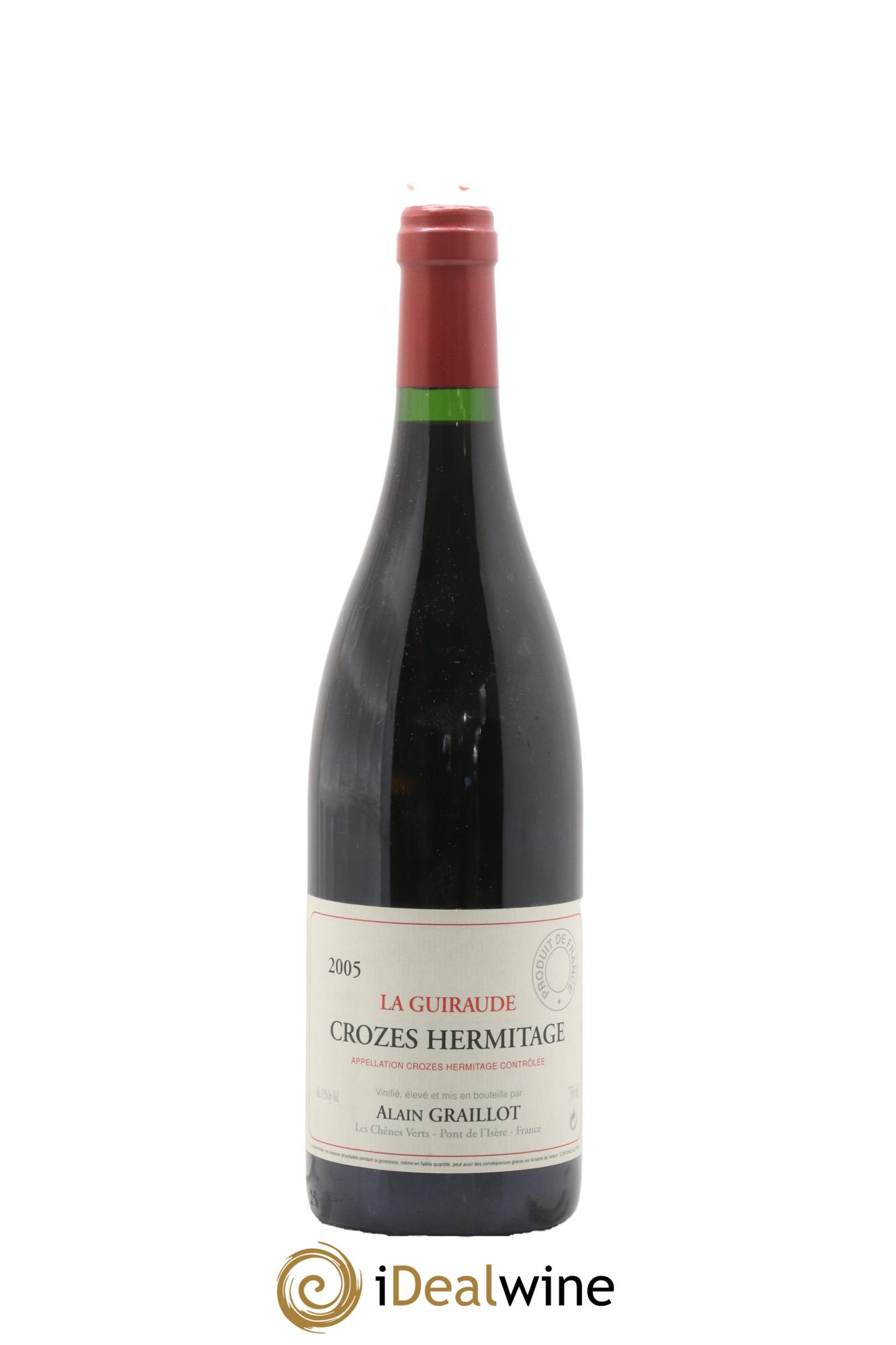 Crozes-Hermitage La Guiraude Domaine Graillot 2005 - Lot de 1 bouteille - 0