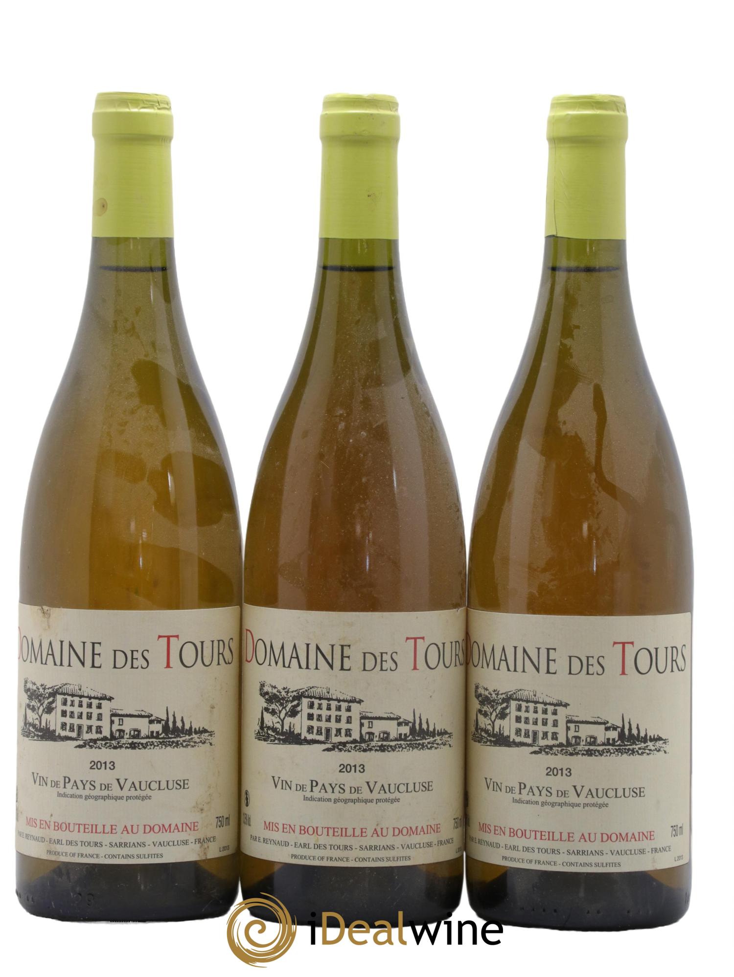 IGP Vaucluse (Vin de Pays de Vaucluse) Domaine des Tours Emmanuel Reynaud 2013 - Posten von 3 Flaschen - 0