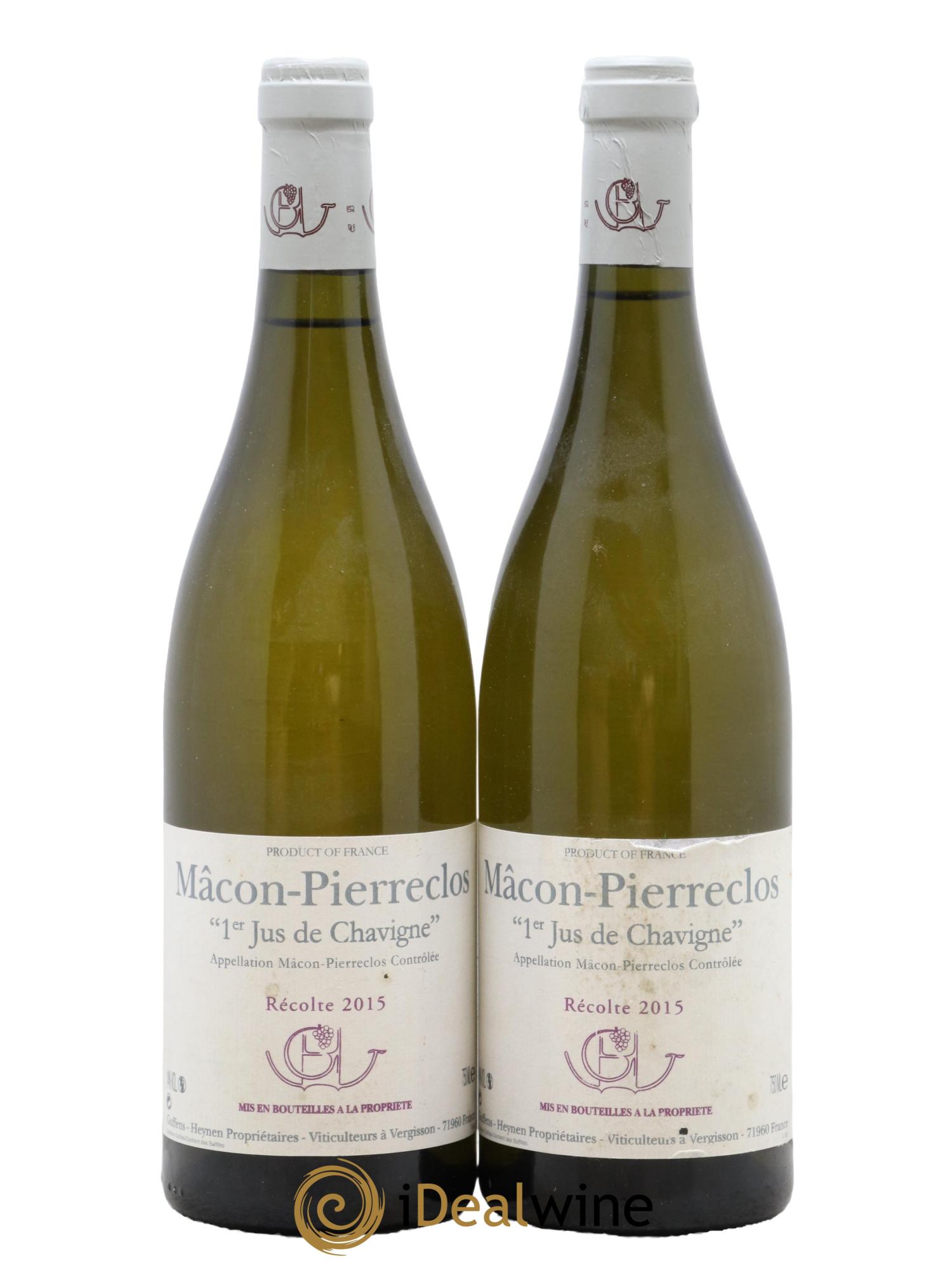 Mâcon Pierreclos 1er Jus de Chavigne Guffens-Heynen 2015 - Lot de 2 bouteilles - 0