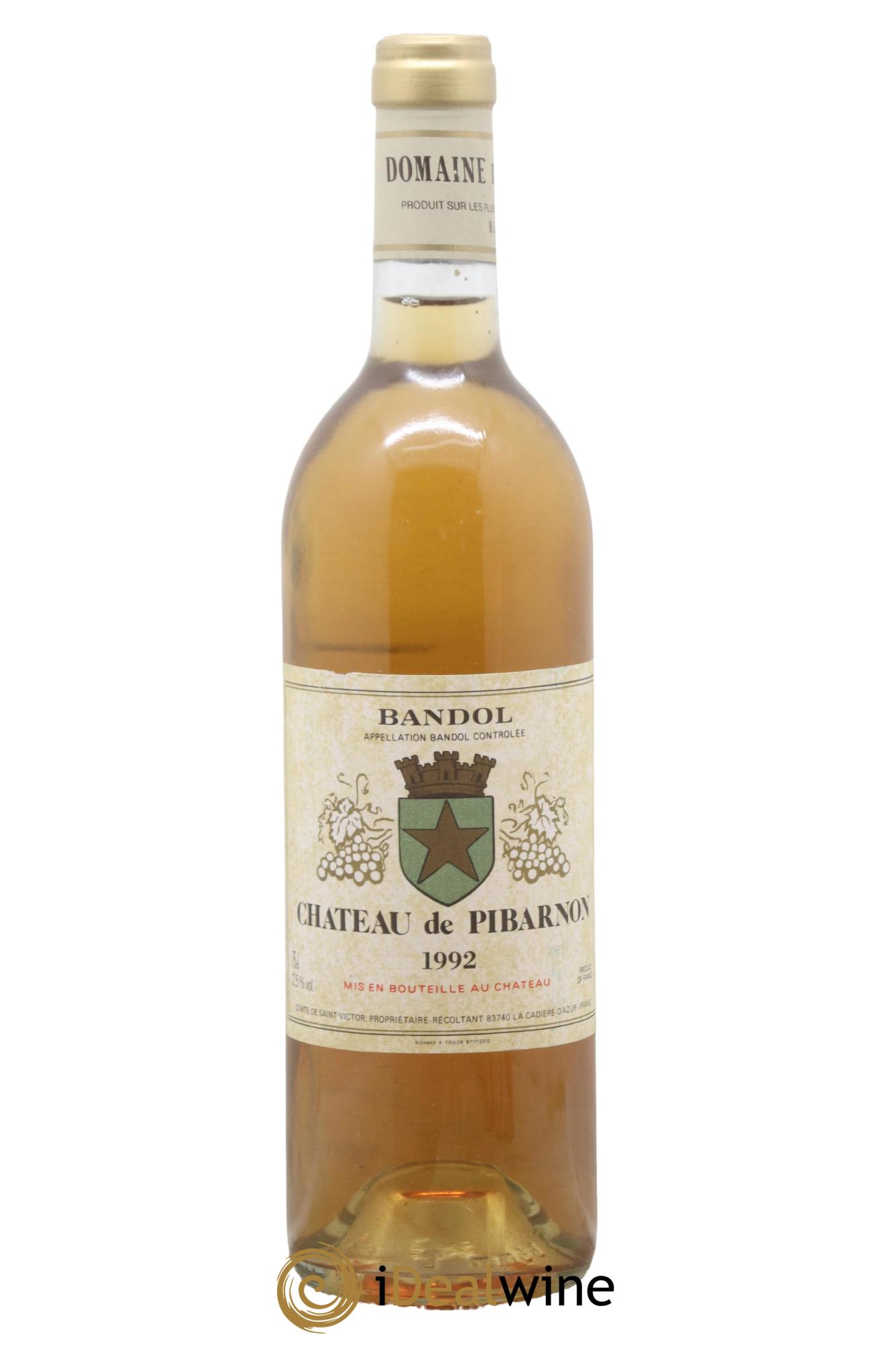 Bandol Château de Pibarnon Comte de Saint-Victor 1992 - Posten von 1 Flasche - 0