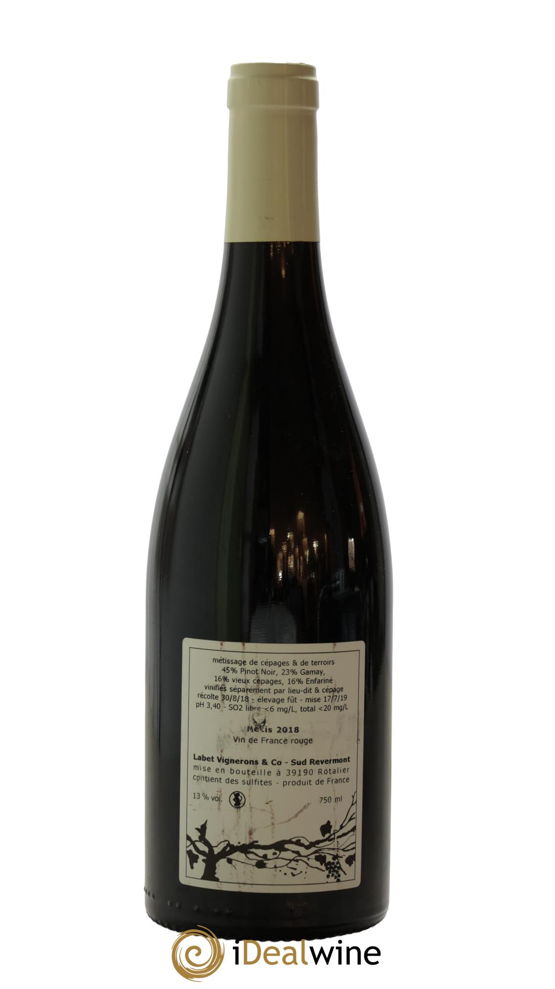 Vin de France Métis Romain - Julien - Charline Labet 2018 - Lotto di 1 bottiglia - 1