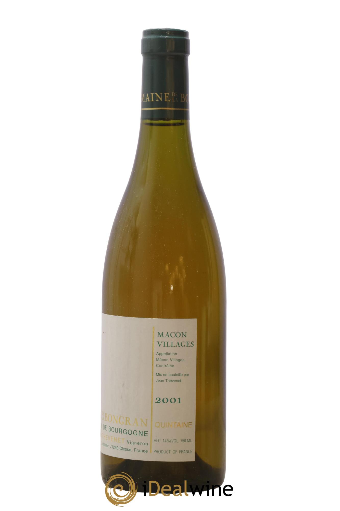 Viré-Clessé Quintaine Domaine de la Bongran (J.Thevenet) 2001 - Posten von 1 Flasche - 1