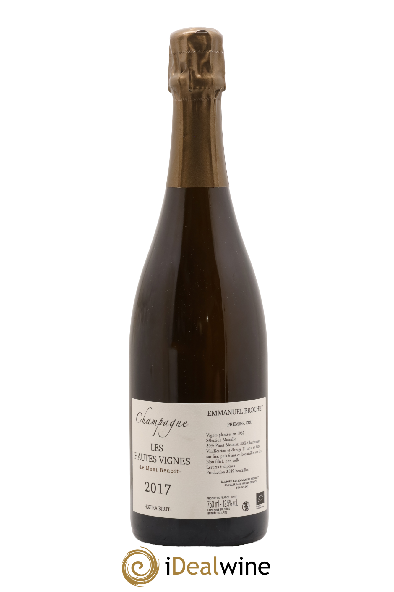 Le Mont Benoit - Les hautes Vignes Emmanuel Brochet 2017 - Lot of 1 bottle - 0