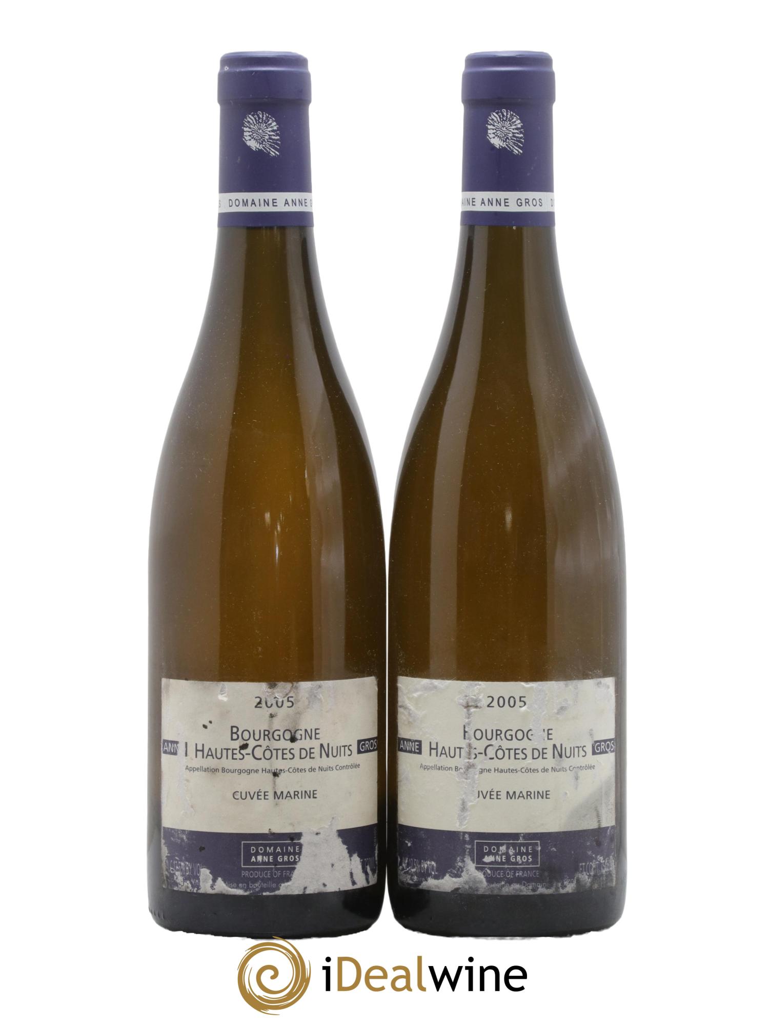 Hautes-Côtes de Nuits Cuvée Marine Anne Gros 2005 - Lot de 2 bouteilles - 0