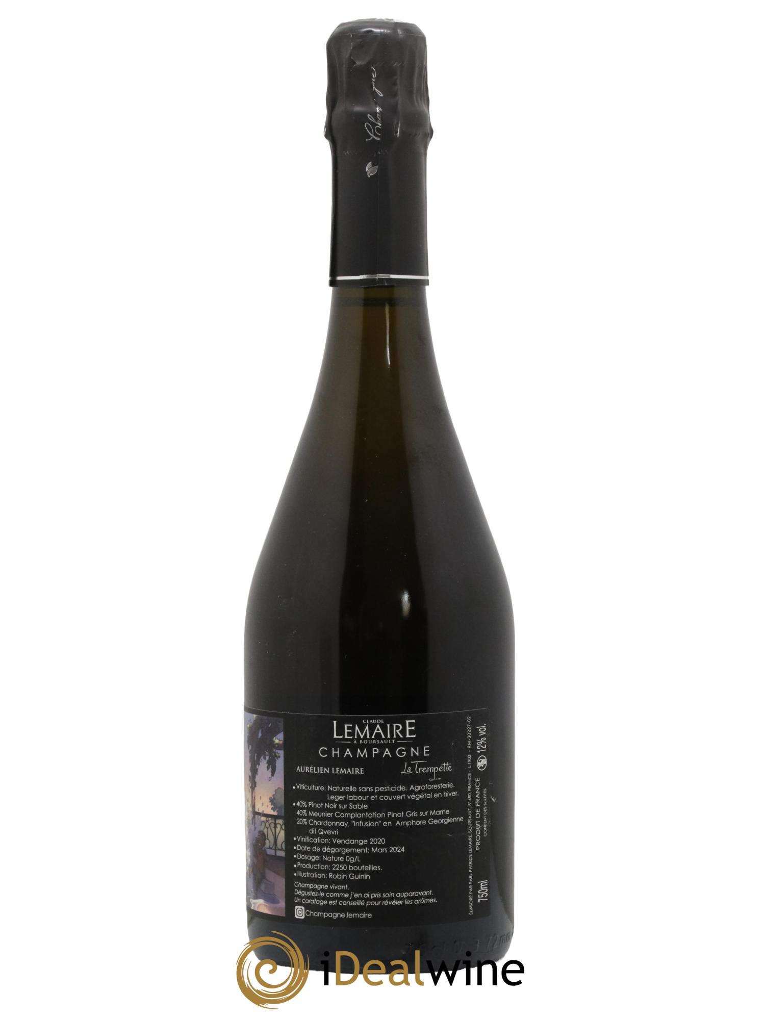 La Trempette Aurélien Lemaire 2020 - Lot de 1 bouteille - 1
