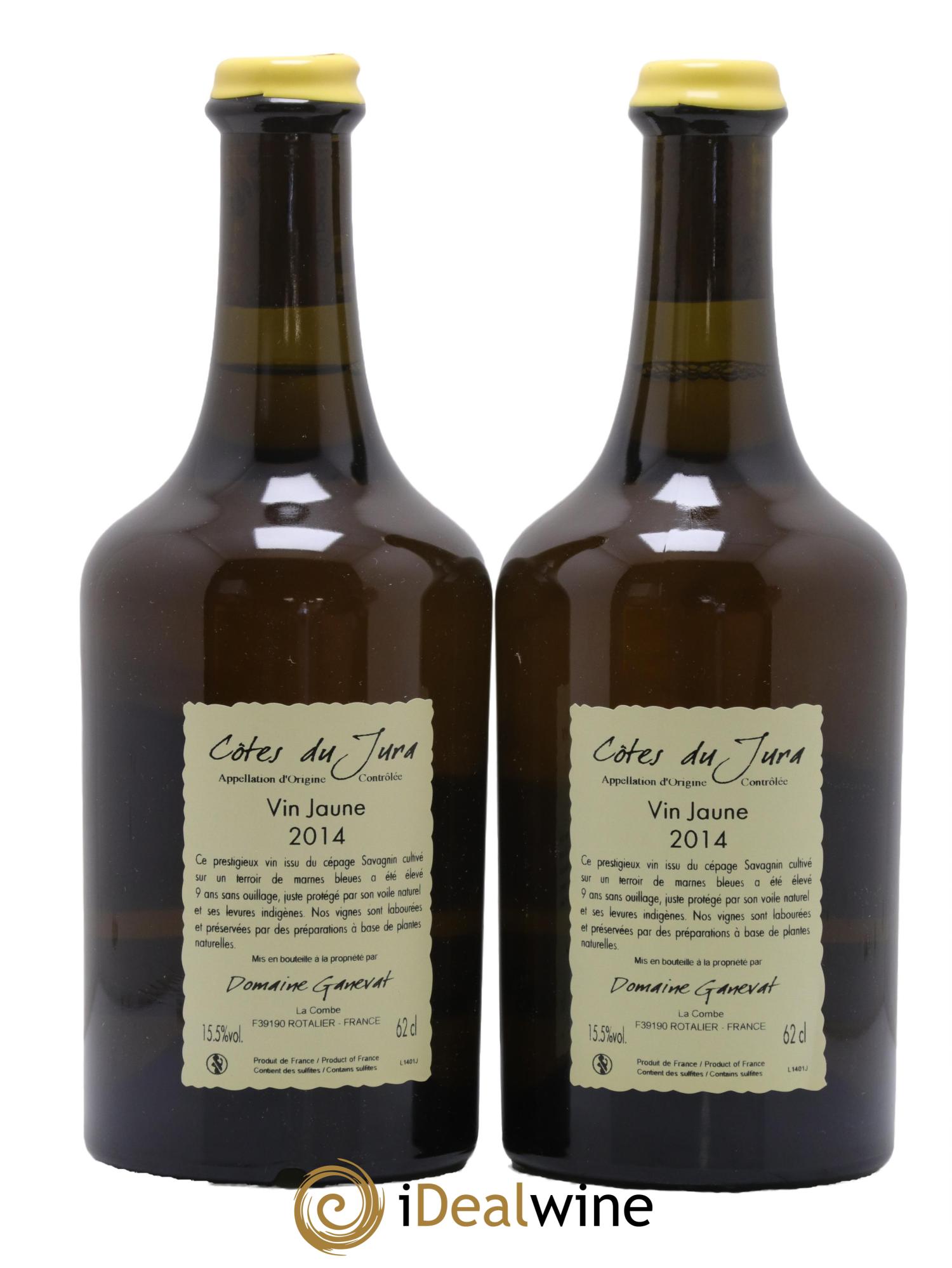 Côtes du Jura Vin Jaune Anne et Jean François Ganevat 2014 - Lot de 2 clavelins - 1