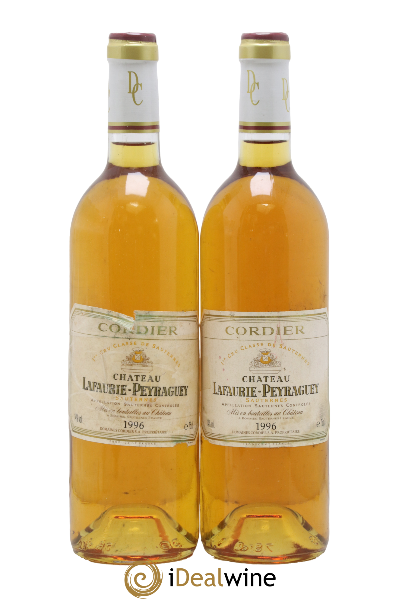 Château Lafaurie-Peyraguey 1er Grand Cru Classé 1996 - Lot de 2 bouteilles - 0