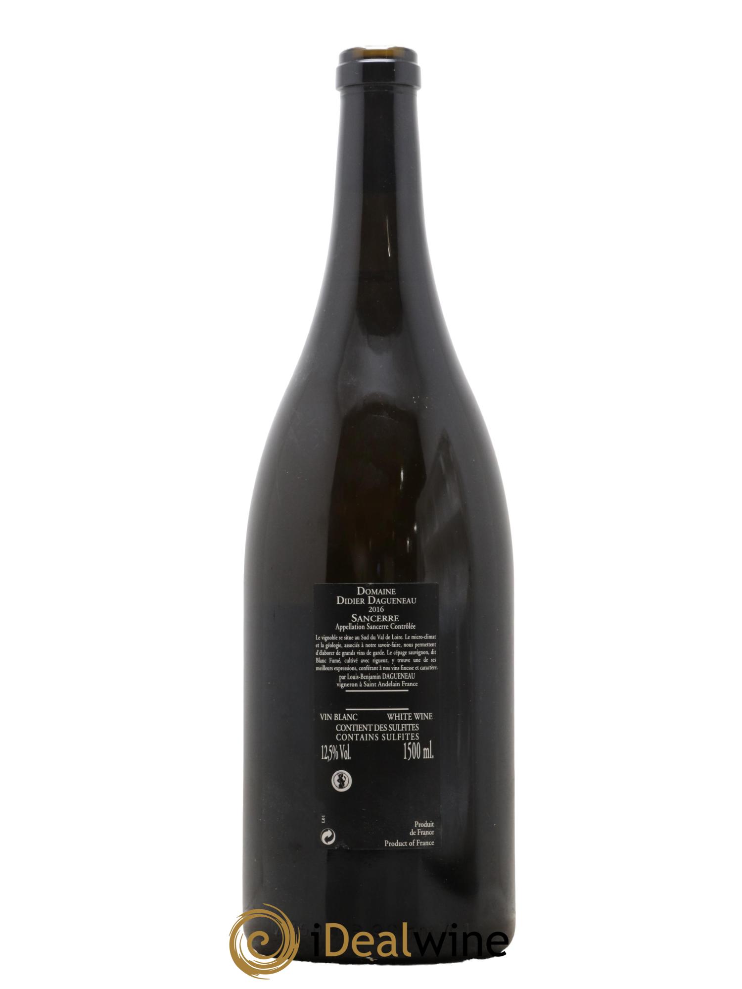 Sancerre Le Mont Damné Chavignol Dagueneau (Domaine Didier - Louis-Benjamin) 2016 - Lot de 1 magnum - 1