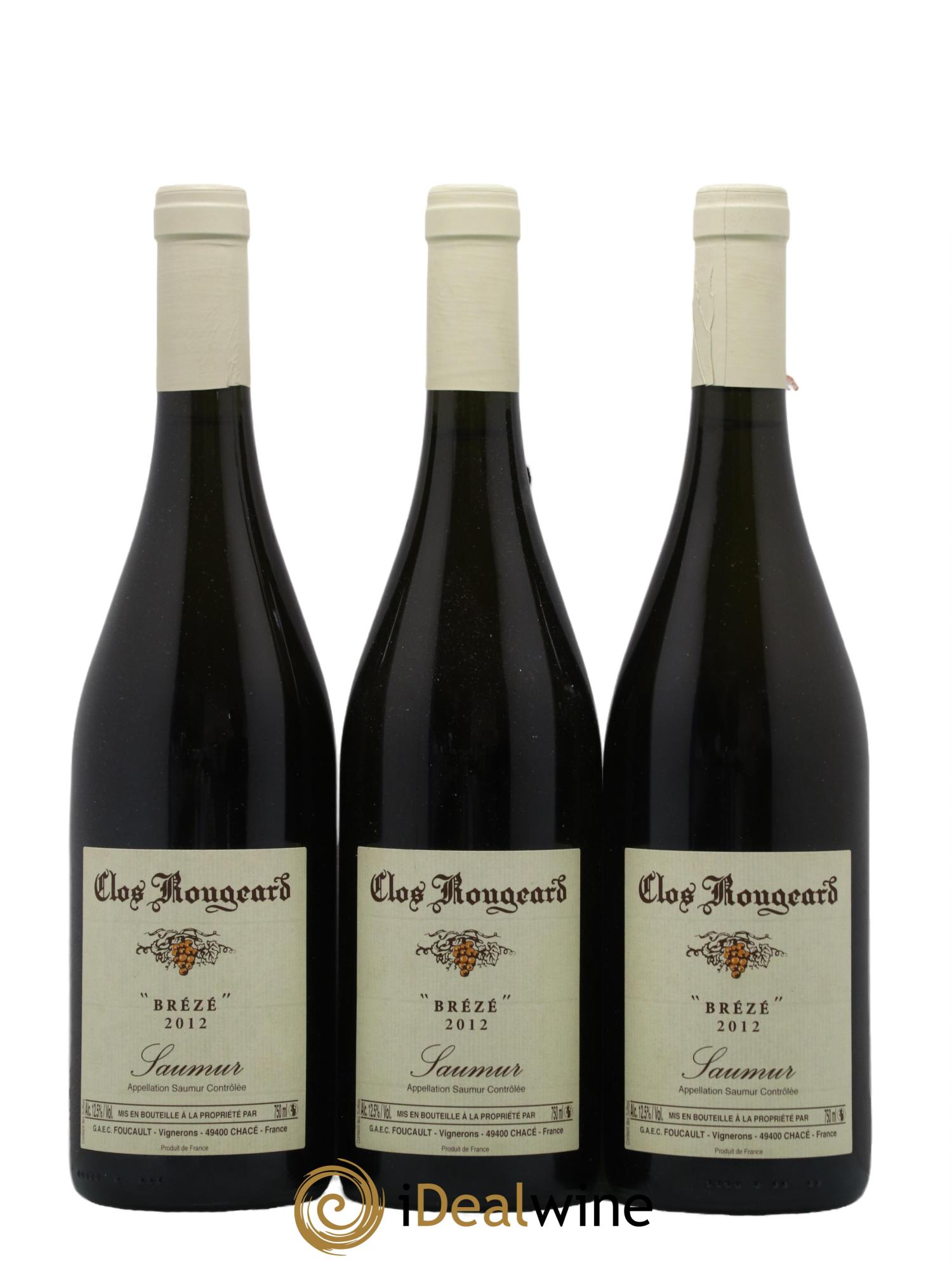 Saumur Brézé Clos Rougeard 2012 - Posten von 3 Flaschen - 0