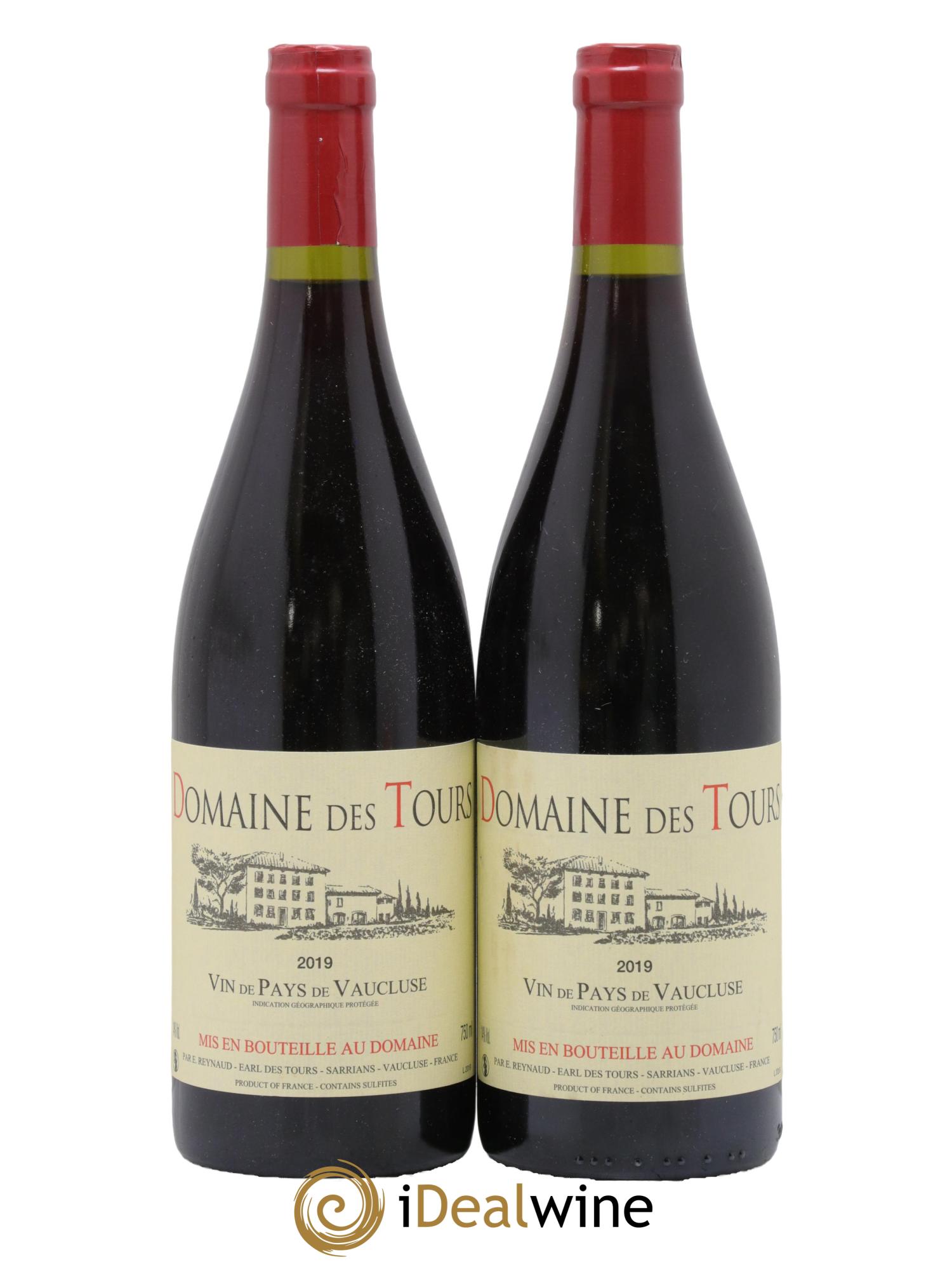 Vaucluse (Vin de Pays de Vaucluse) Domaine des Tours Emmanuel Reynaud 2019 - Lot de 2 bouteilles - 0