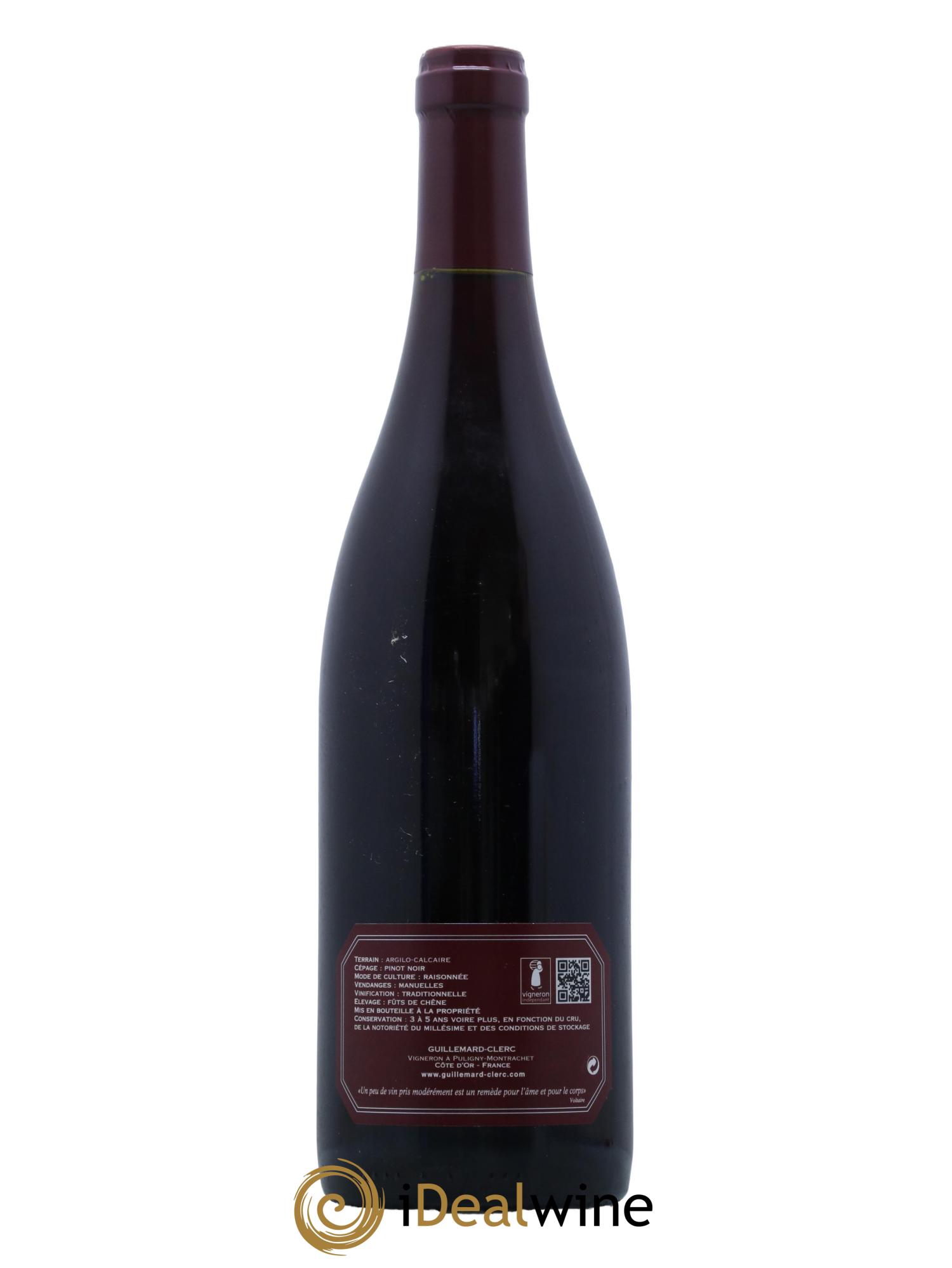 Clos de Vougeot Grand Cru Guillemard Clerc 2017 - Lot de 1 bouteille - 1