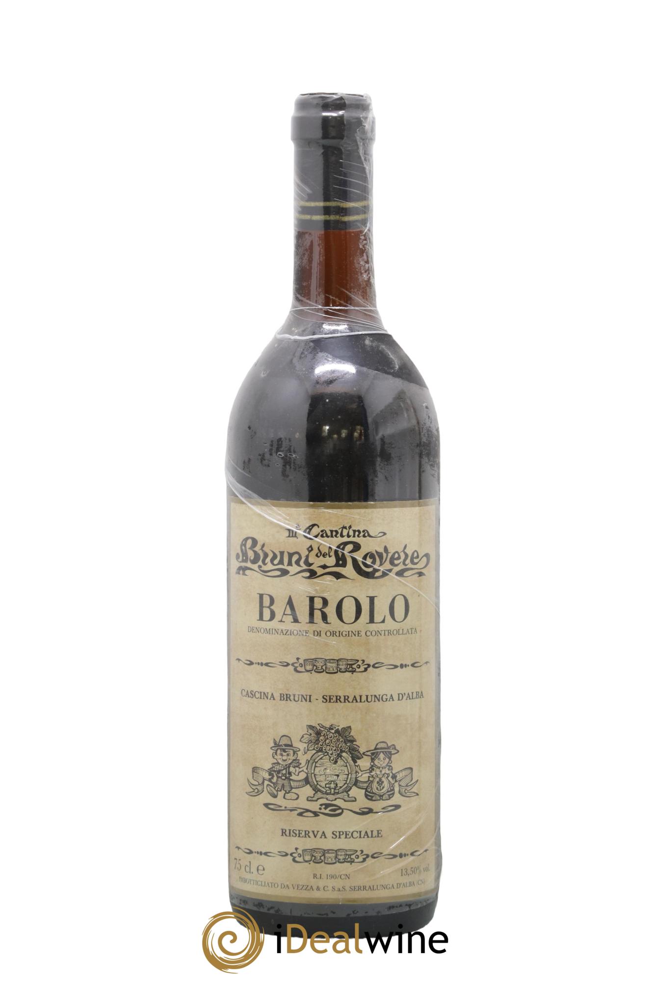 Barolo Riserva Speciale Cantina Bruni Del Rovere - Posten von 1 Flasche - 0