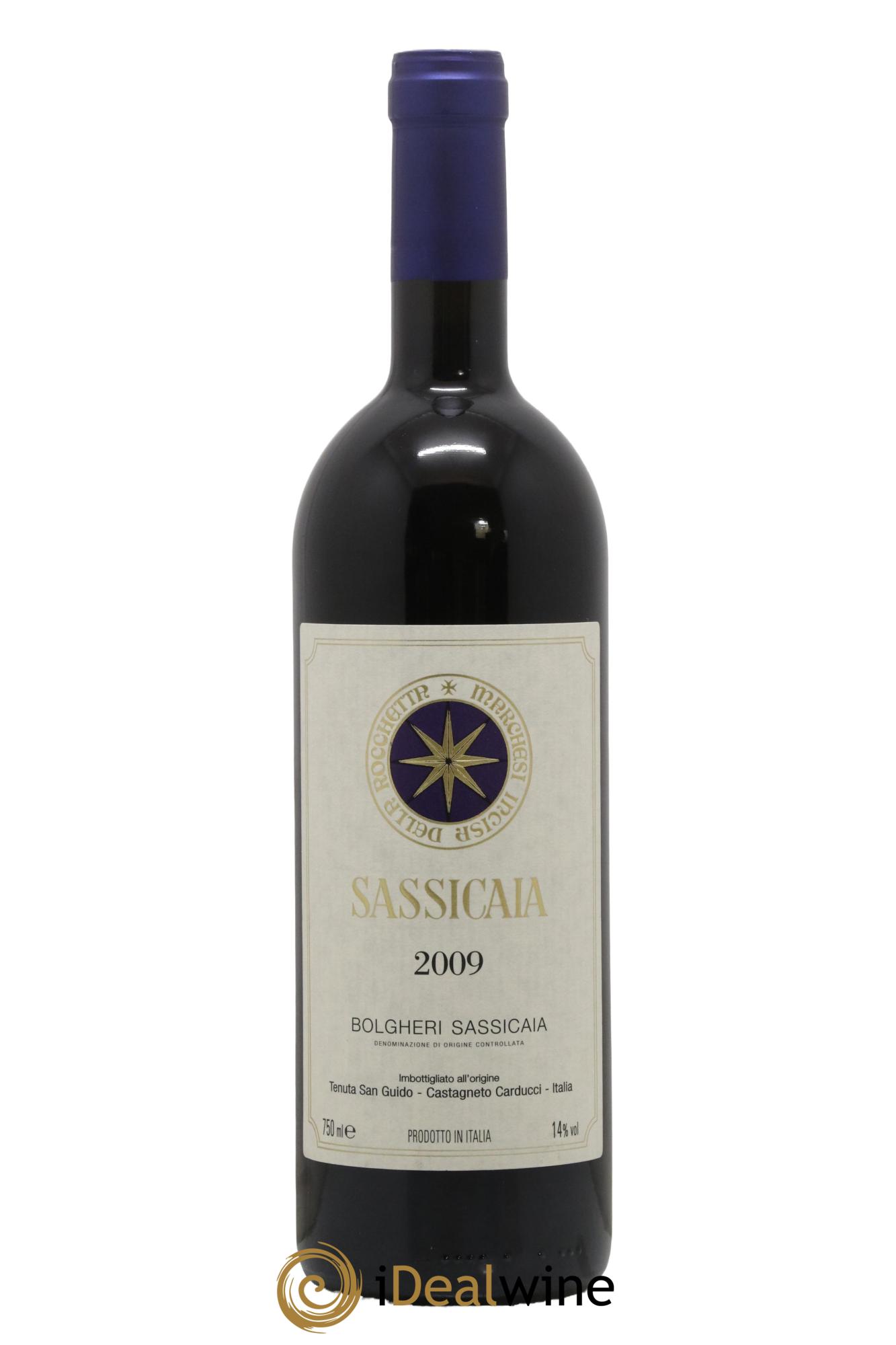Bolgheri DOC Sassicaia Tenuta San Guido 2009 - Lotto di 1 bottiglia - 0