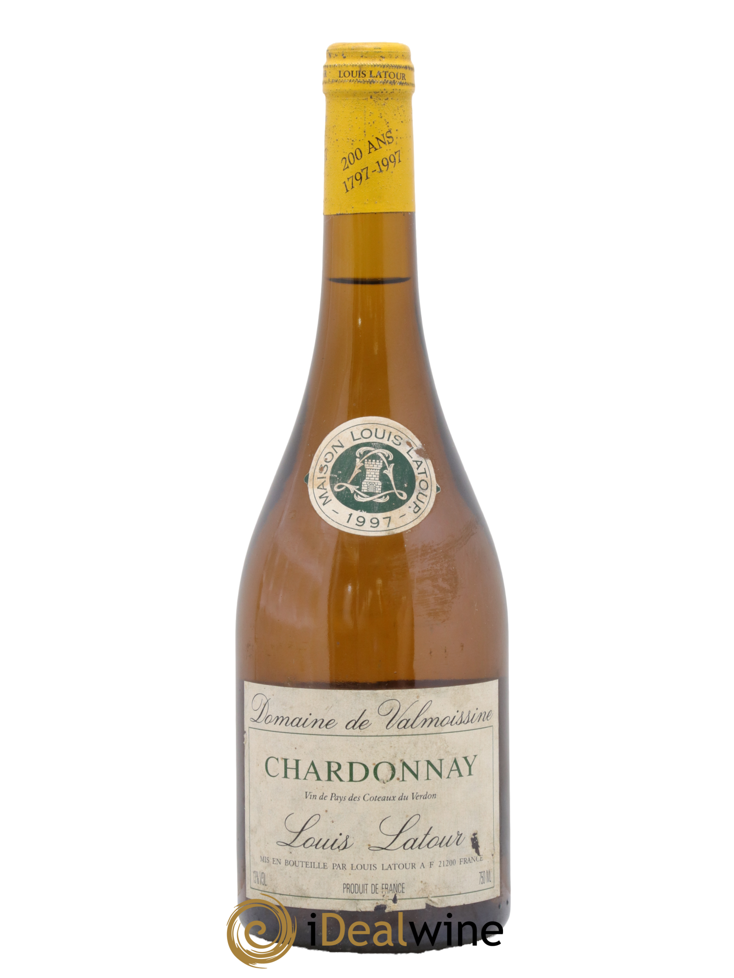 Var Coteau Du Verdon Chardonnay Domaine De La Valmoissine Louis Latour 1997 - Lot de 1 bouteille - 0