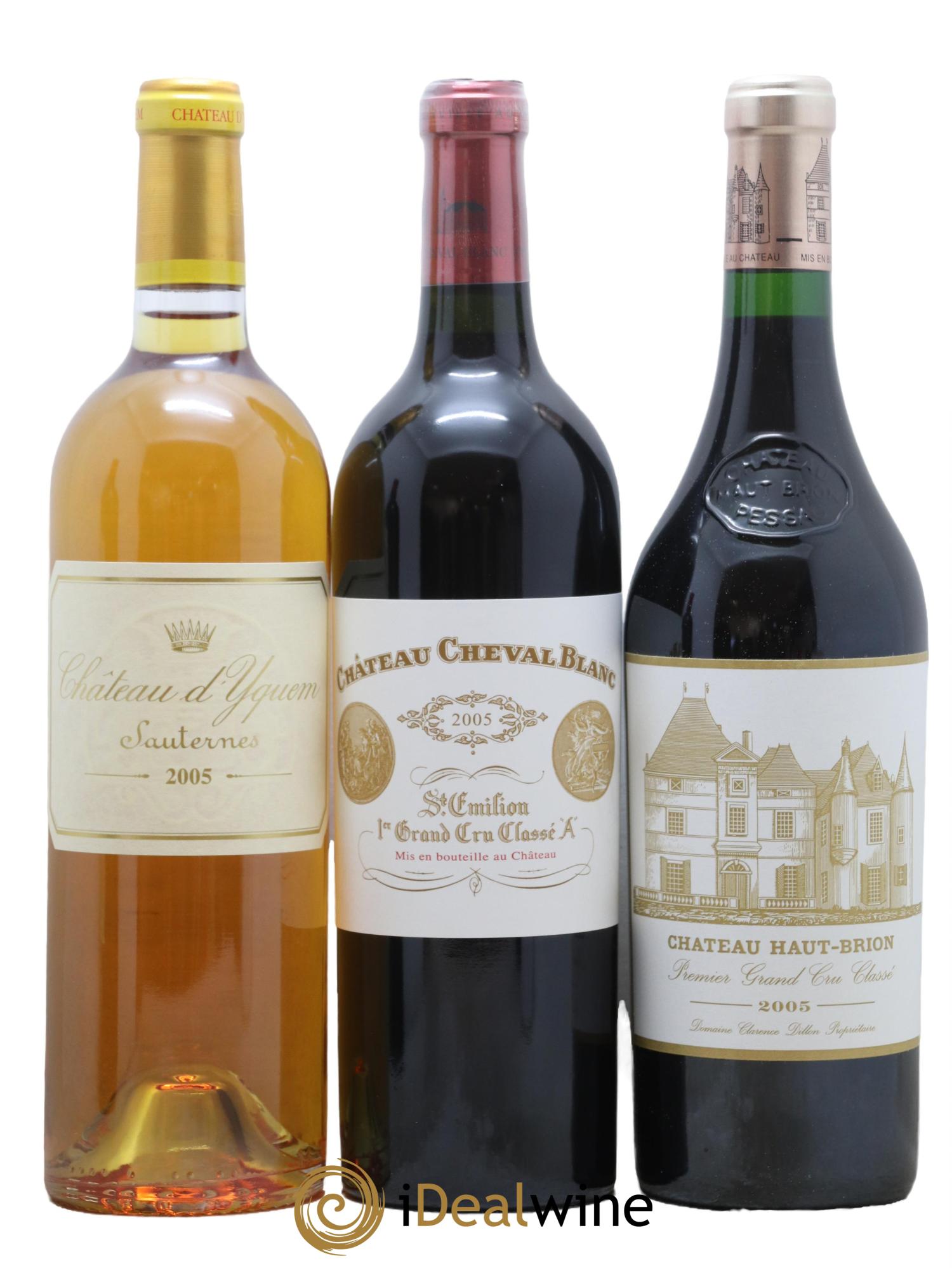 Caisse Collection Duclot 2005 Mouton Lafite Margaux Mission Haut Brion Petrus Cheval Blanc Haut Brion Yquem Latour 2005 - Lotto di 9 bottiglie - 5