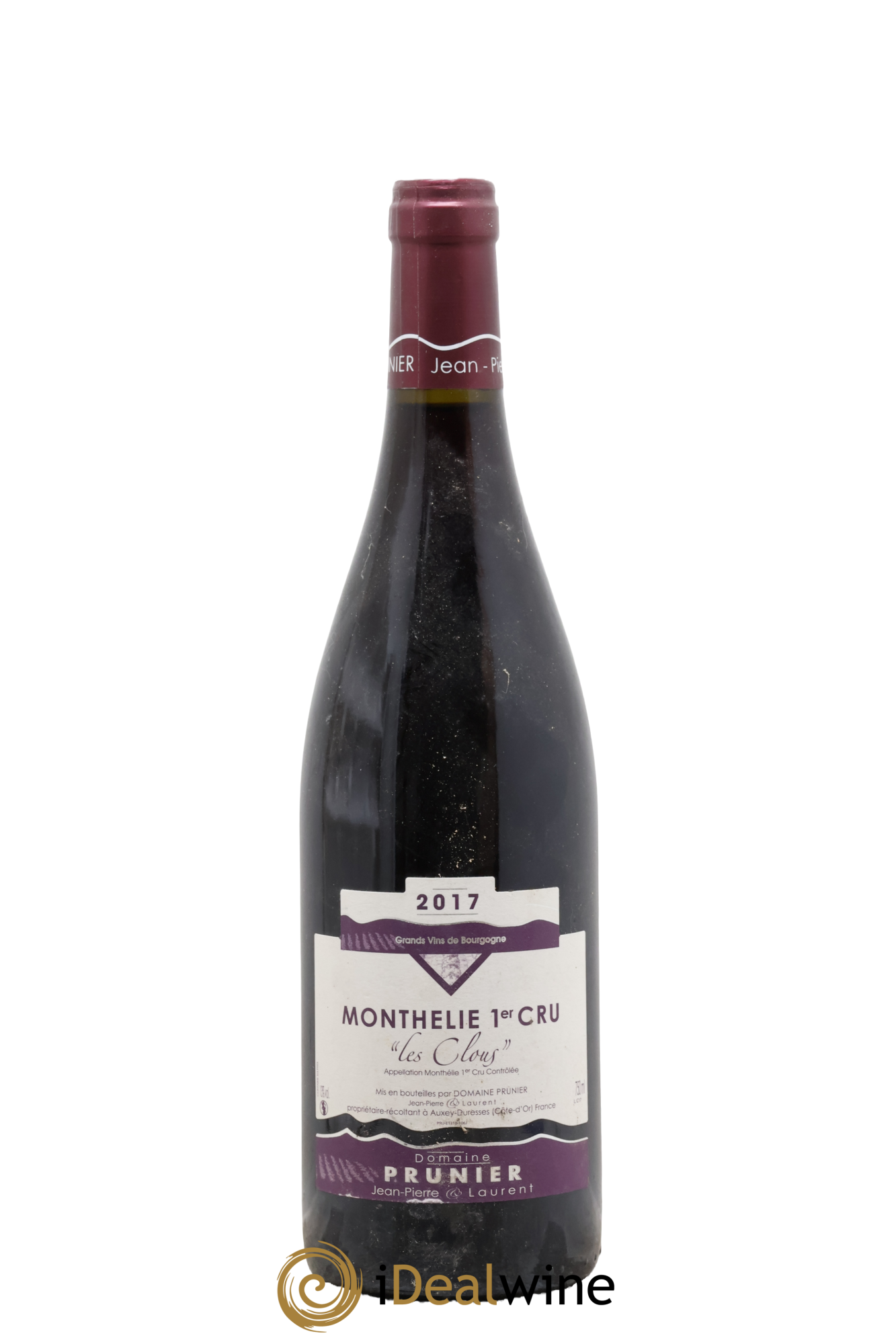 Monthélie 1er Cru Les Clous Domaine Prunier 2017 - Lot de 1 bouteille - 0