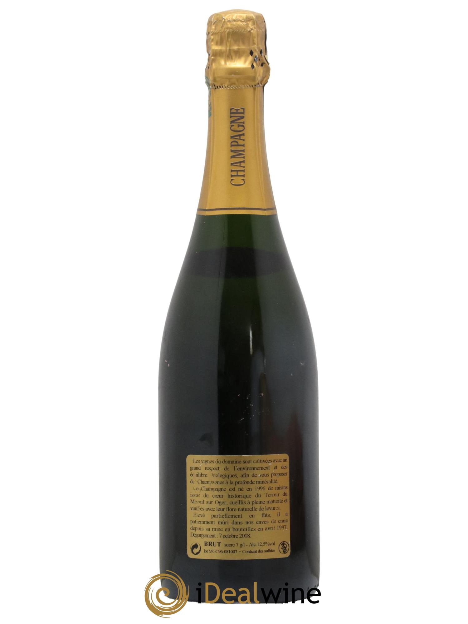 Champagne Grand Cru Blanc de Blancs Mesnil sur Oger Pascal Doquet 1996 - Lot of 1 bottle - 1