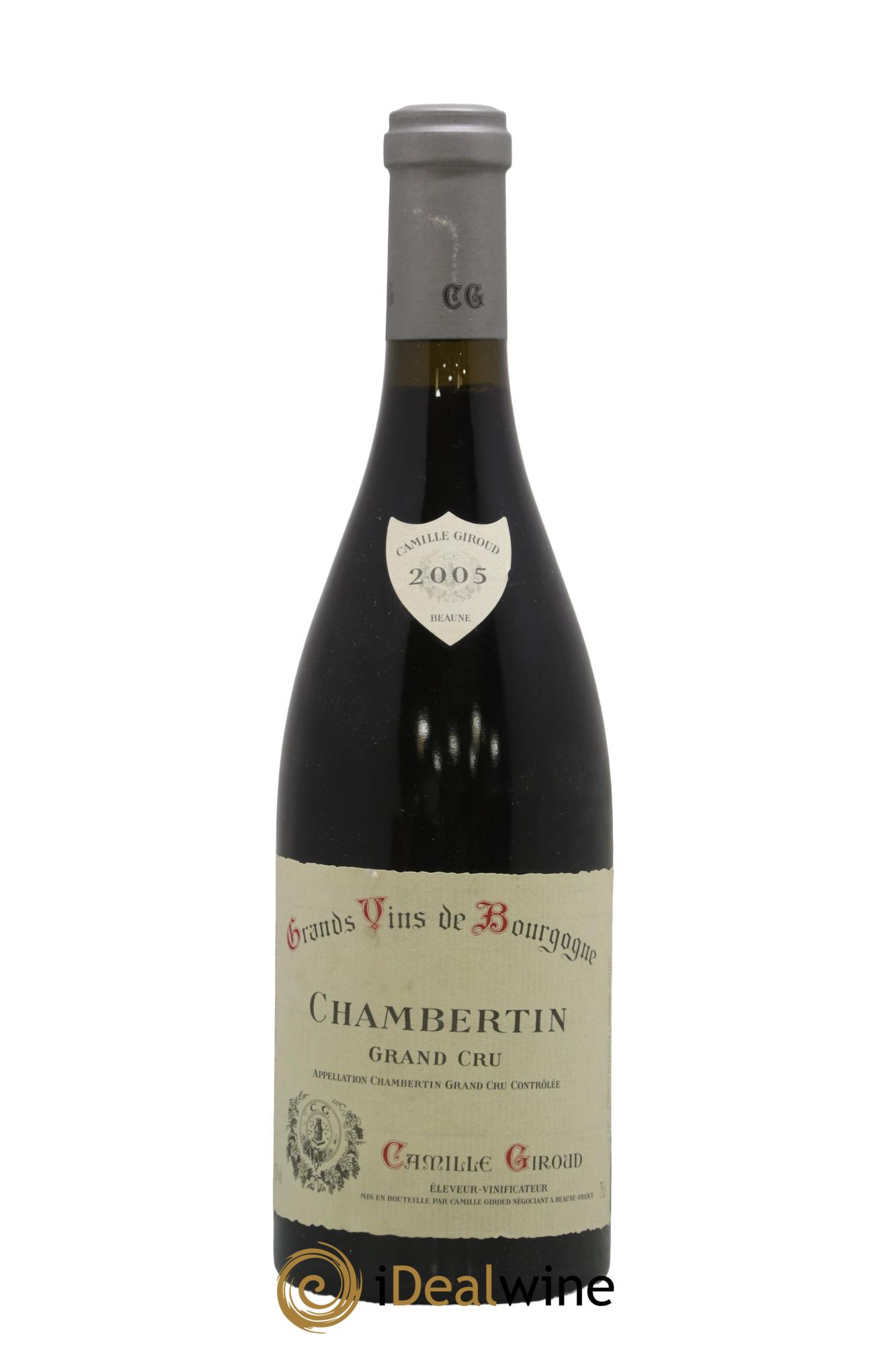 Chambertin Grand Cru Camille Giroud (Domaine) 2005 - Lot de 1 bouteille - 0