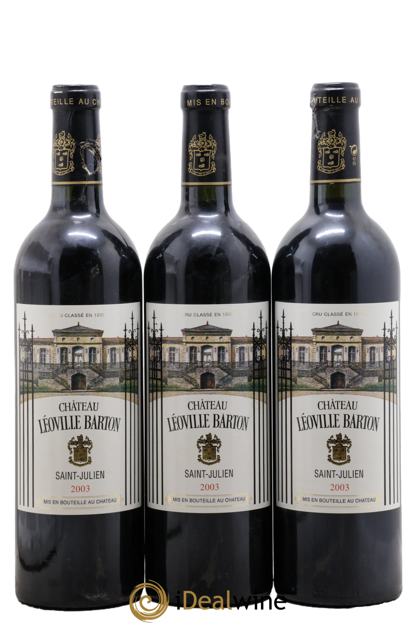 Château Léoville Barton 2ème Grand Cru Classé 2003 - Lot de 3 bouteilles - 0