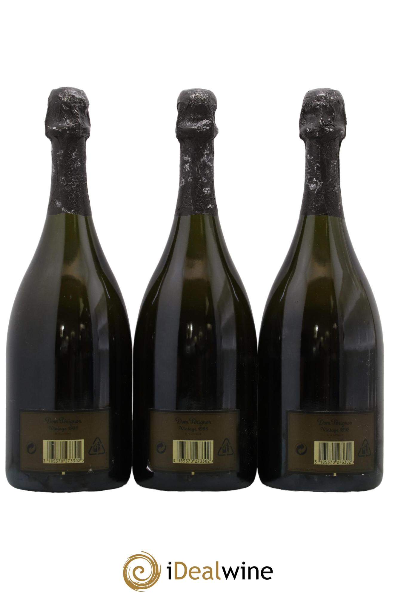 Brut Dom Pérignon 1998 - Lot de 3 bouteilles - 1