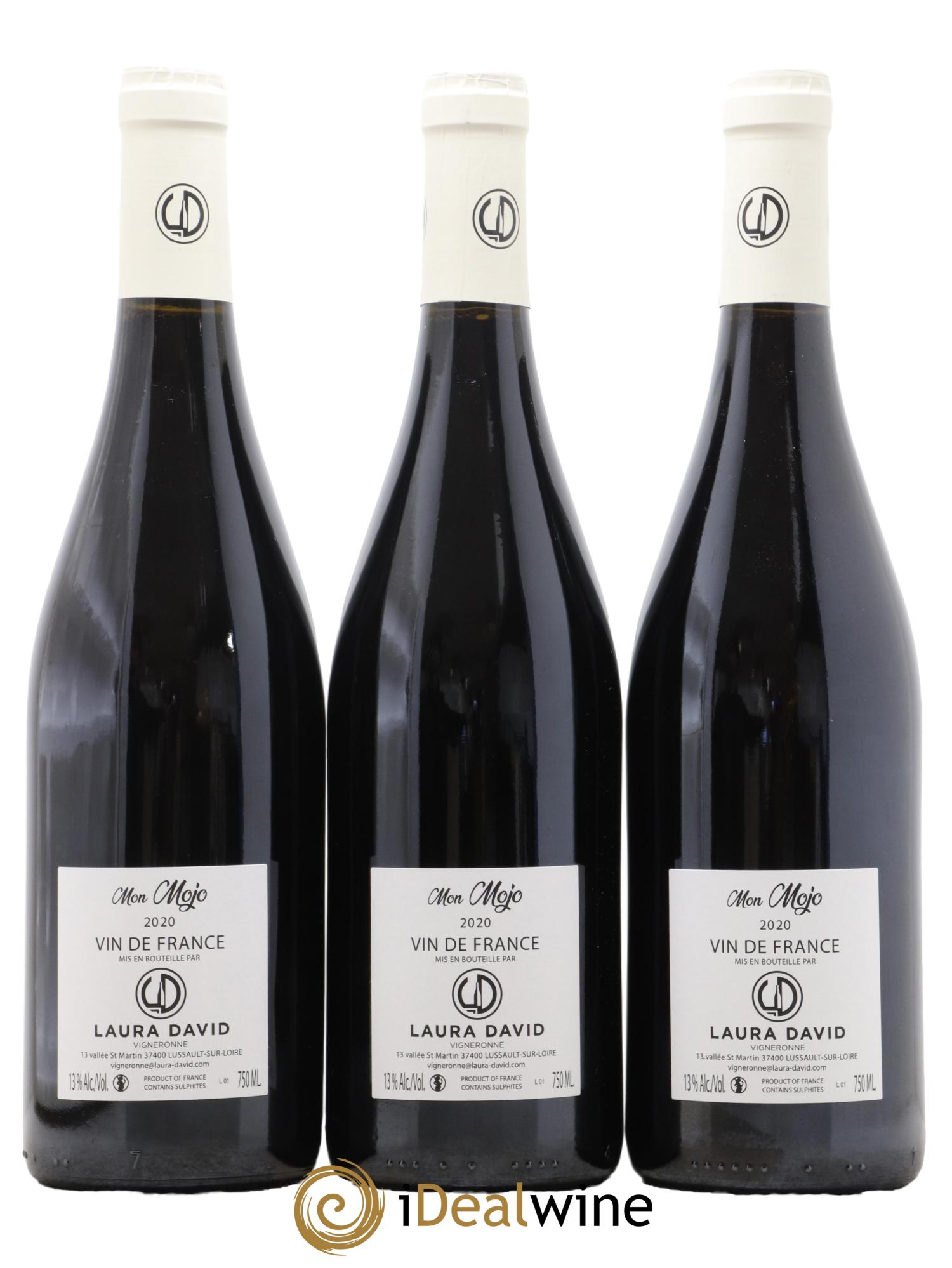 Vin de France Mon Mojo Laura David 2020 - Lot de 3 bouteilles - 1