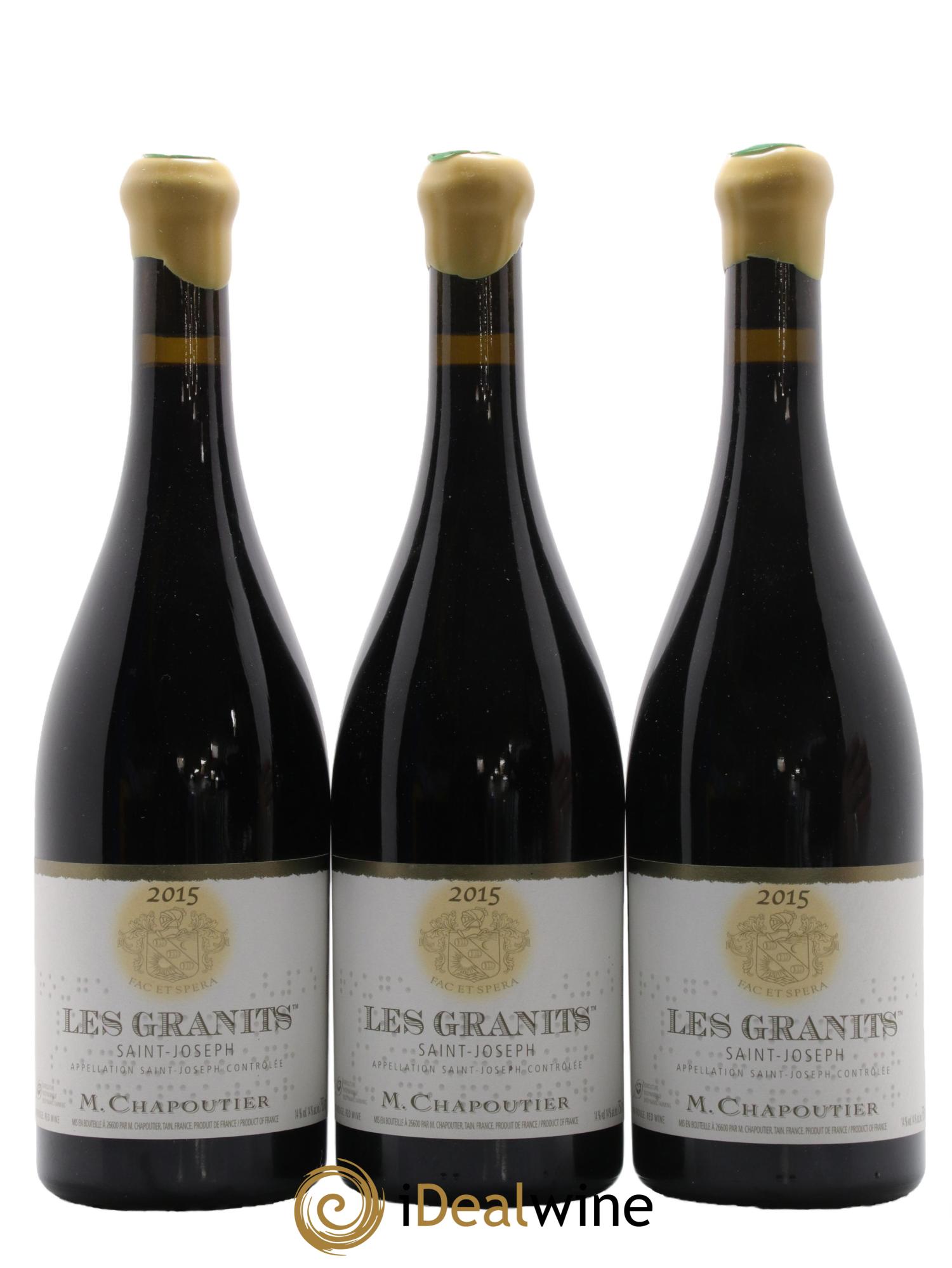 Saint-Joseph Les Granits Chapoutier 2015 - Lot of 6 bottles - 2